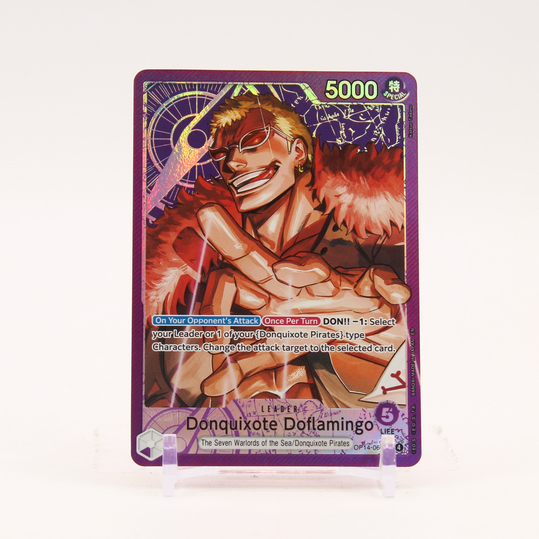 Donquixote Doflamingo Alternate Art - OP14-060 The Azure Sea's Seven L One Piece - NM