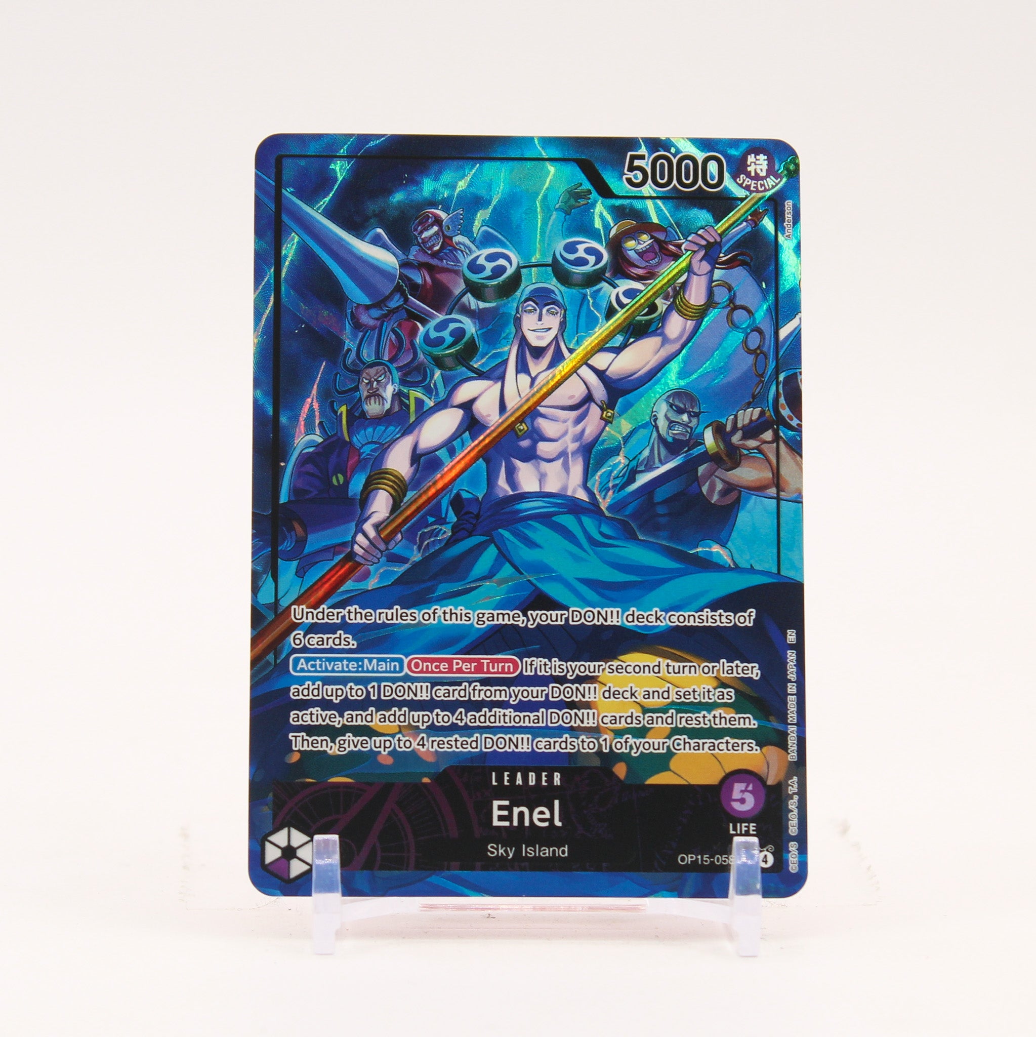 Enel Alternate Art - OP15-058 Adventure on Kami's Island L One Piece - NM/MINT