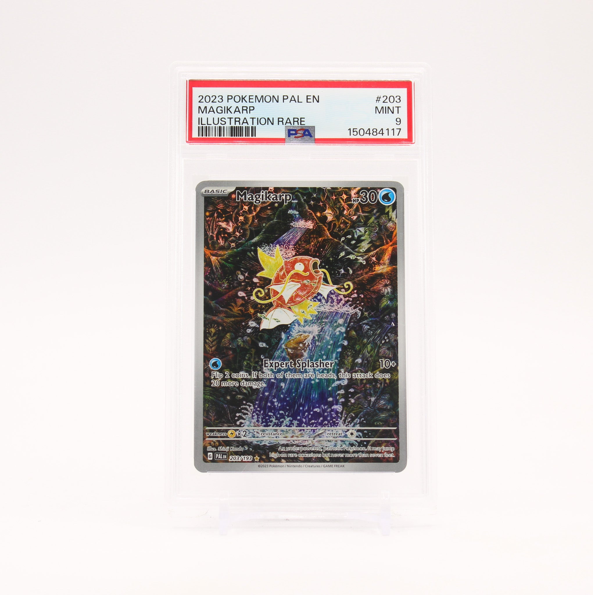 Magikarp - 203/193 PSA 9 Paldea Evolved Illustration Rare Pokemon - MINT