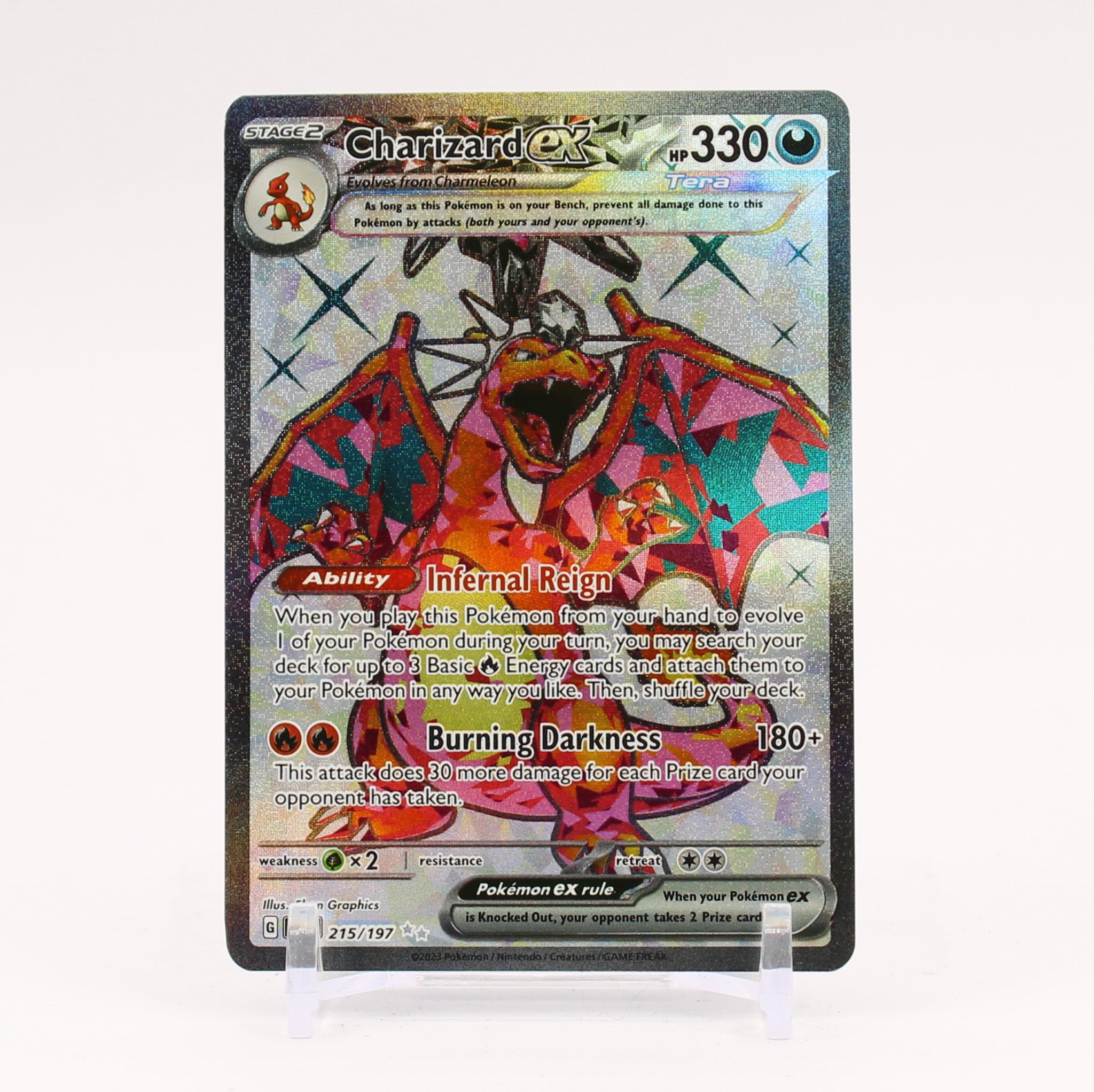 Charizard ex - 215/197 Obsidian Flames Full Art Pokemon - NM/MINT