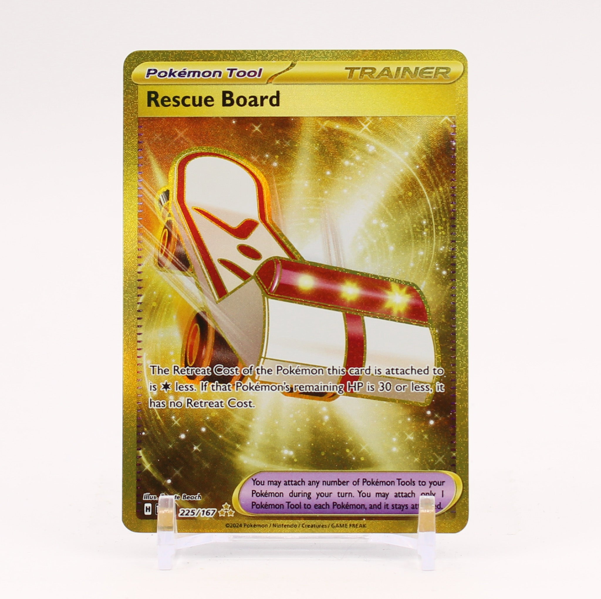 Rescue Board - 225/167 Twilight Masquerade Gold Trainer - NM/MINT
