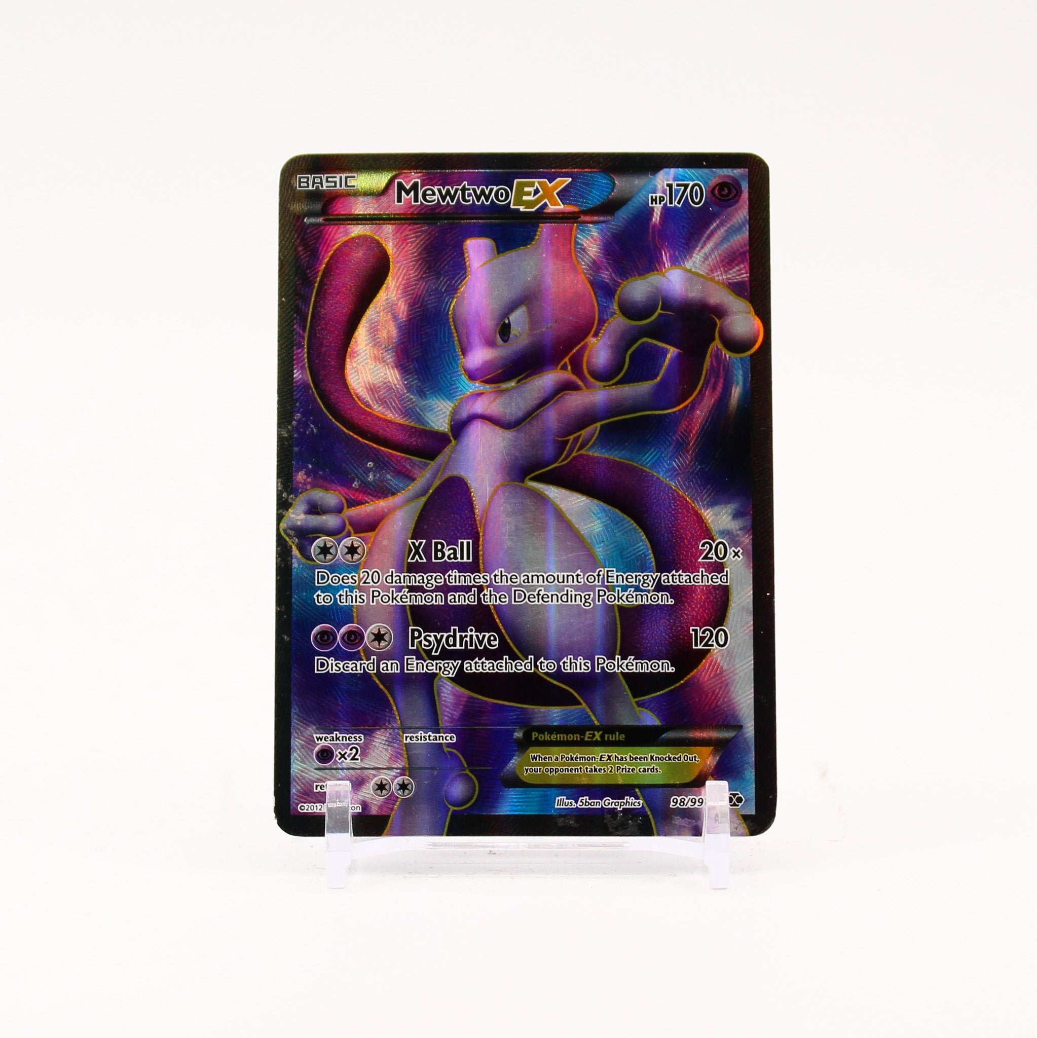 Mewtwo EX - 98/99 Next Destinies Full Art Pokemon - MP/HP