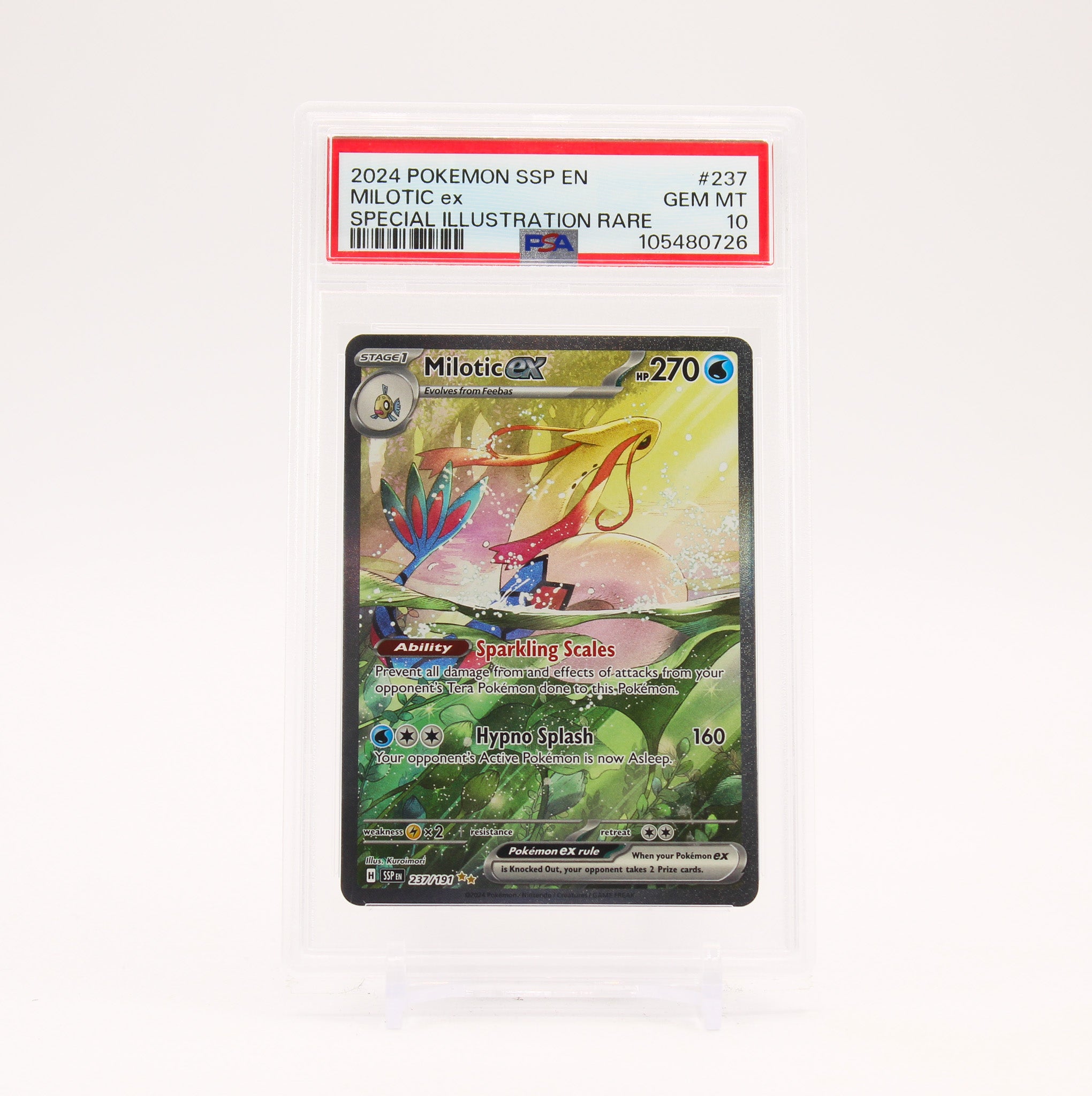 Milotic ex - 237/191 PSA 10 Surging Sparks Special Illustration Pokemon - GEM MT