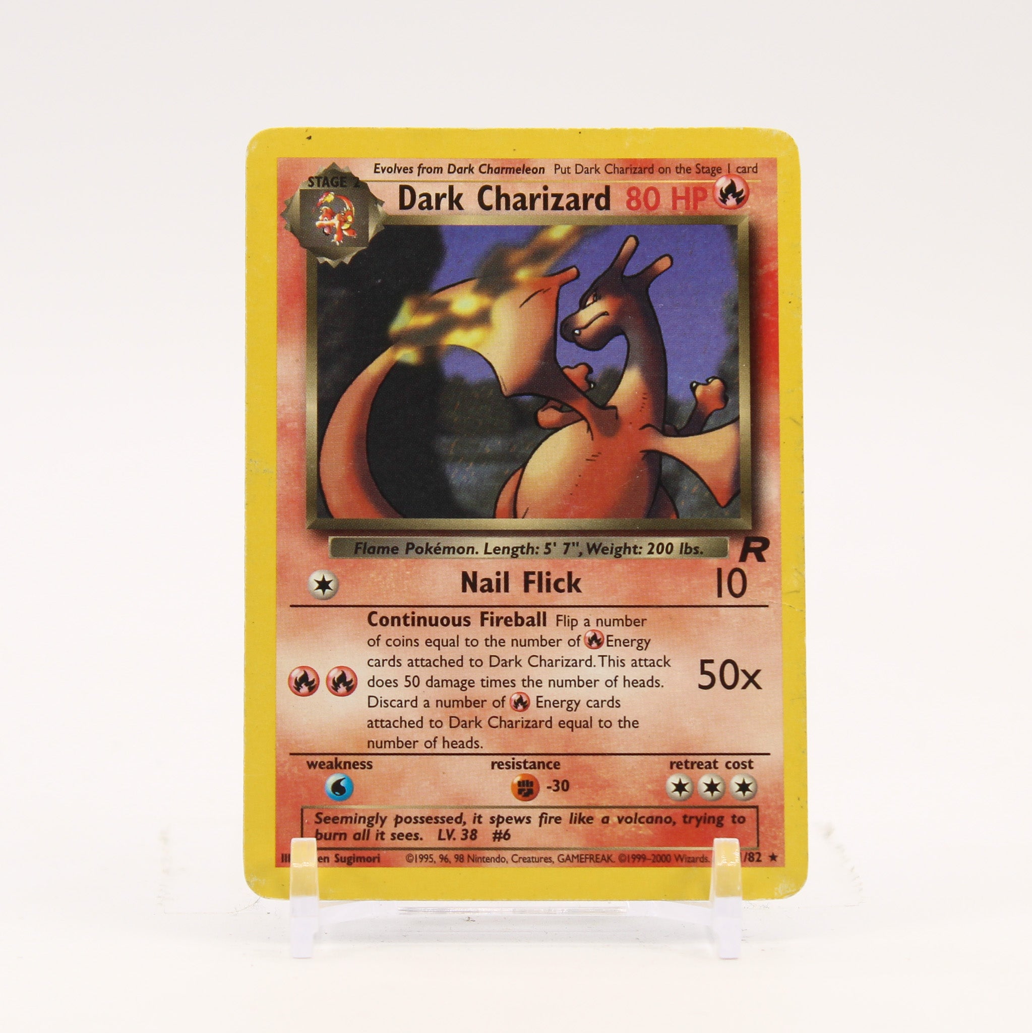 Dark Charizard - 21/82 Team Rocket Unlimited Rare Pokemon - MP/HP