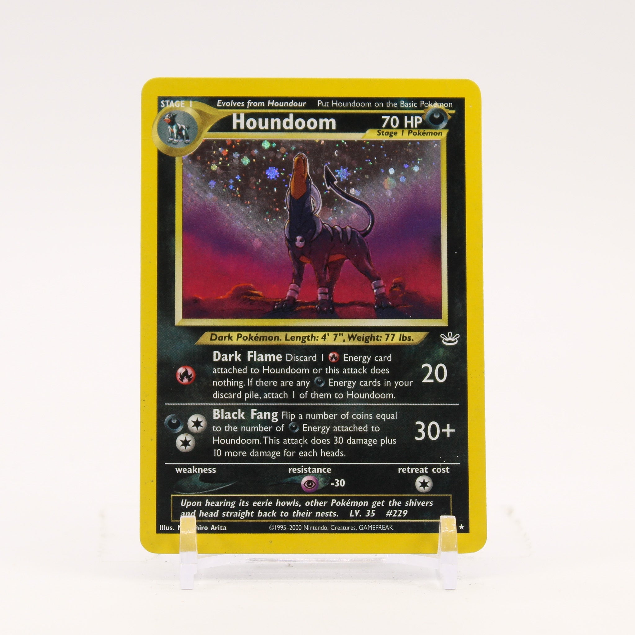 Houndoom - 8/64 Neo Revelation Unlimited Holo Rare Pokemon - MP