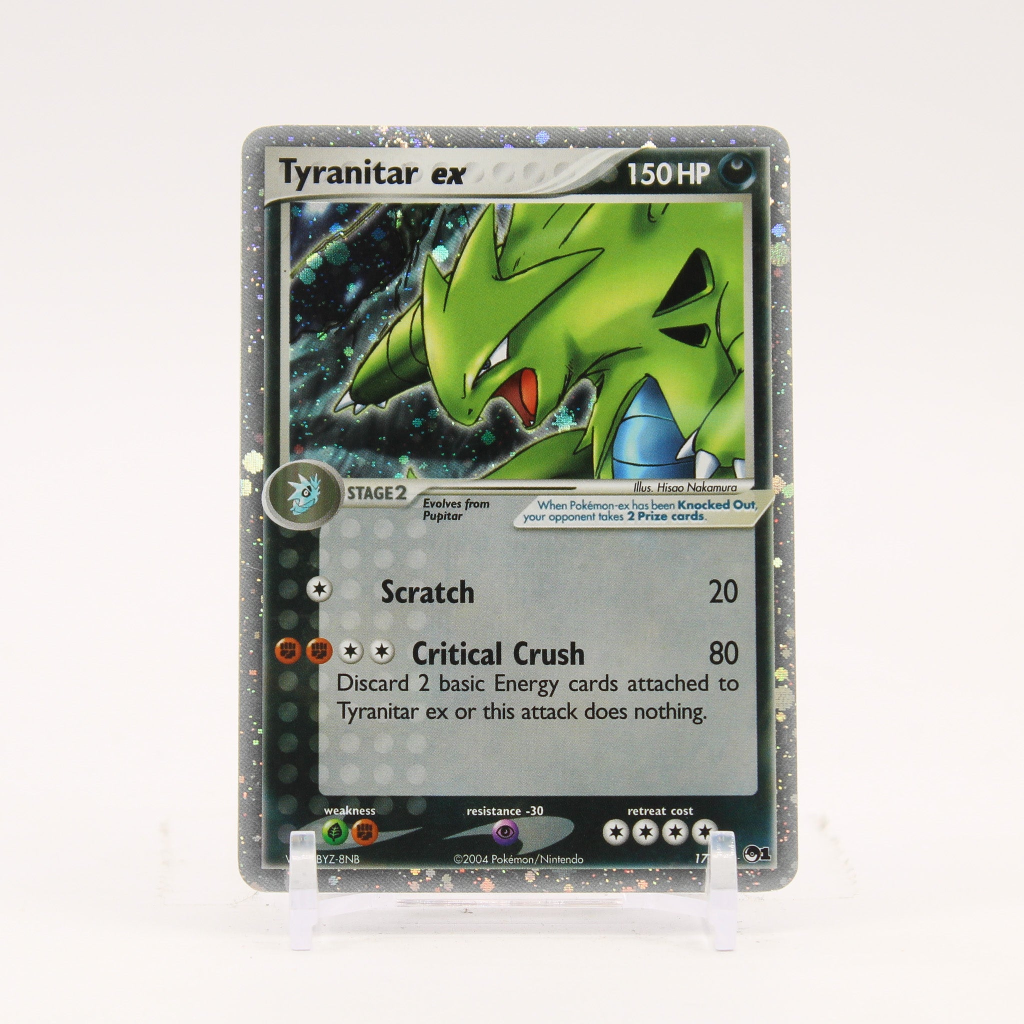 Tyranitar ex - 17/17 POP Series 1 Ultra Rare Holo Pokemon - MP