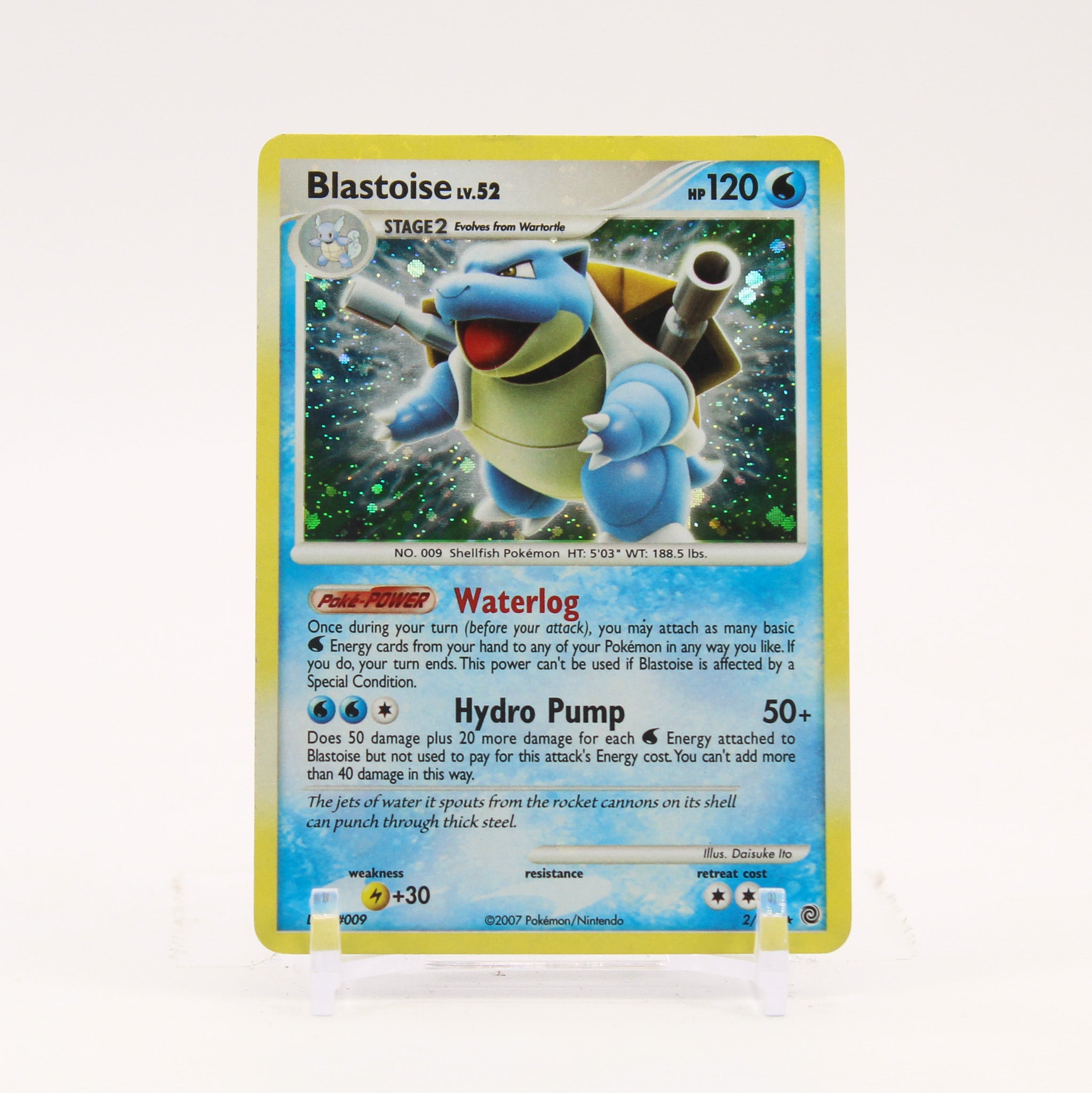 Blastoise - 2/132 Secret Wonders Holo Rare HOLO BLEED Pokemon - LP/MP