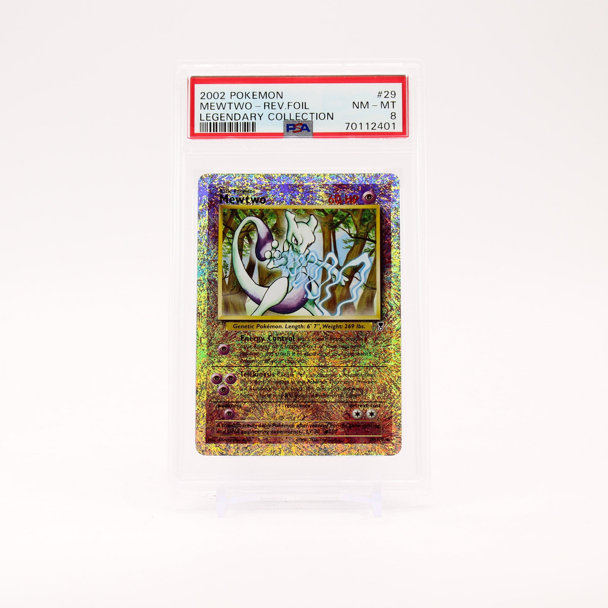 Mewtwo - 29/110 Reverse PSA 8 Legendary Collection Pokemon - NM/MINT RB01