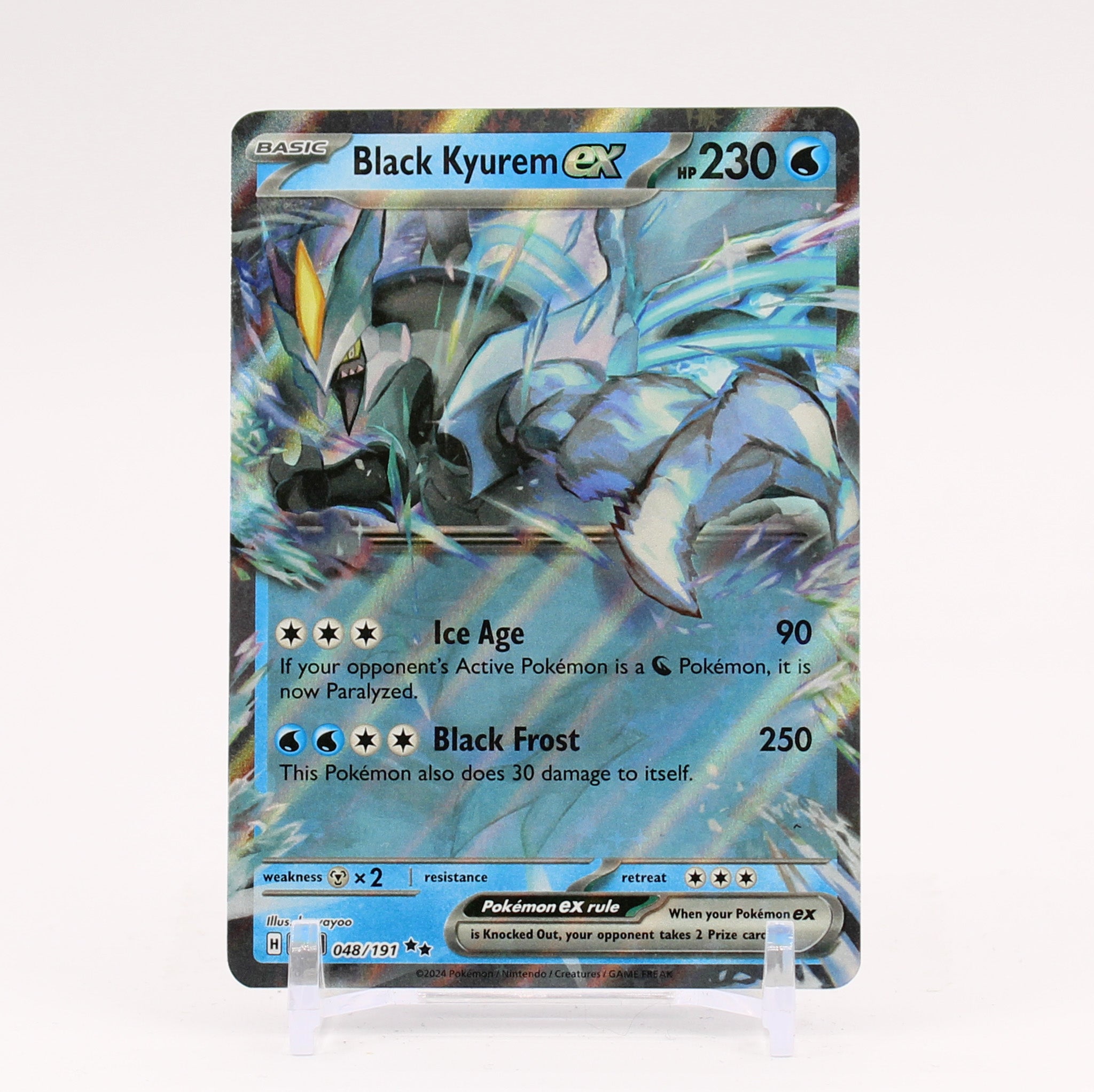 Black Kyurem ex - 048/191 Surging Sparks Double Rare Pokemon - NM/MINT