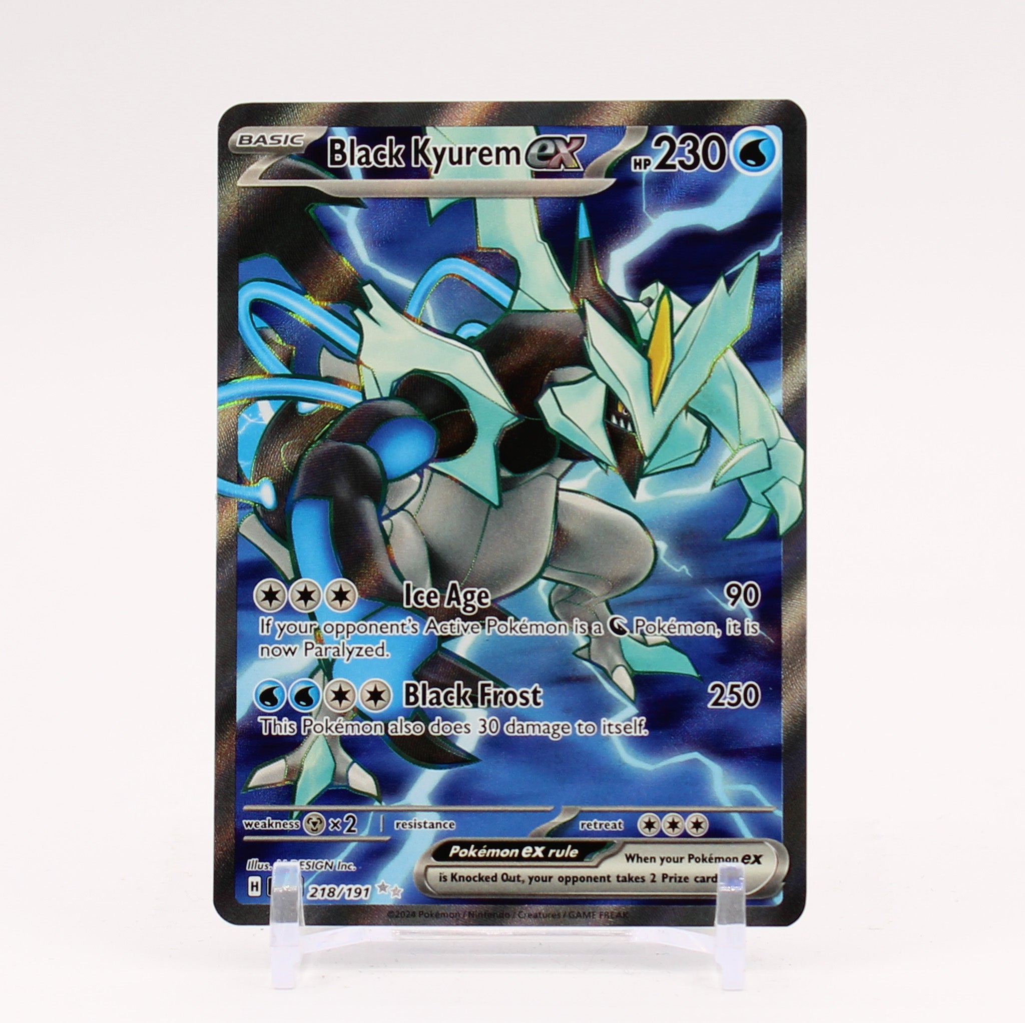 Black Kyurem ex - 218/191 Surging Sparks Full Art Pokemon - NM/MINT