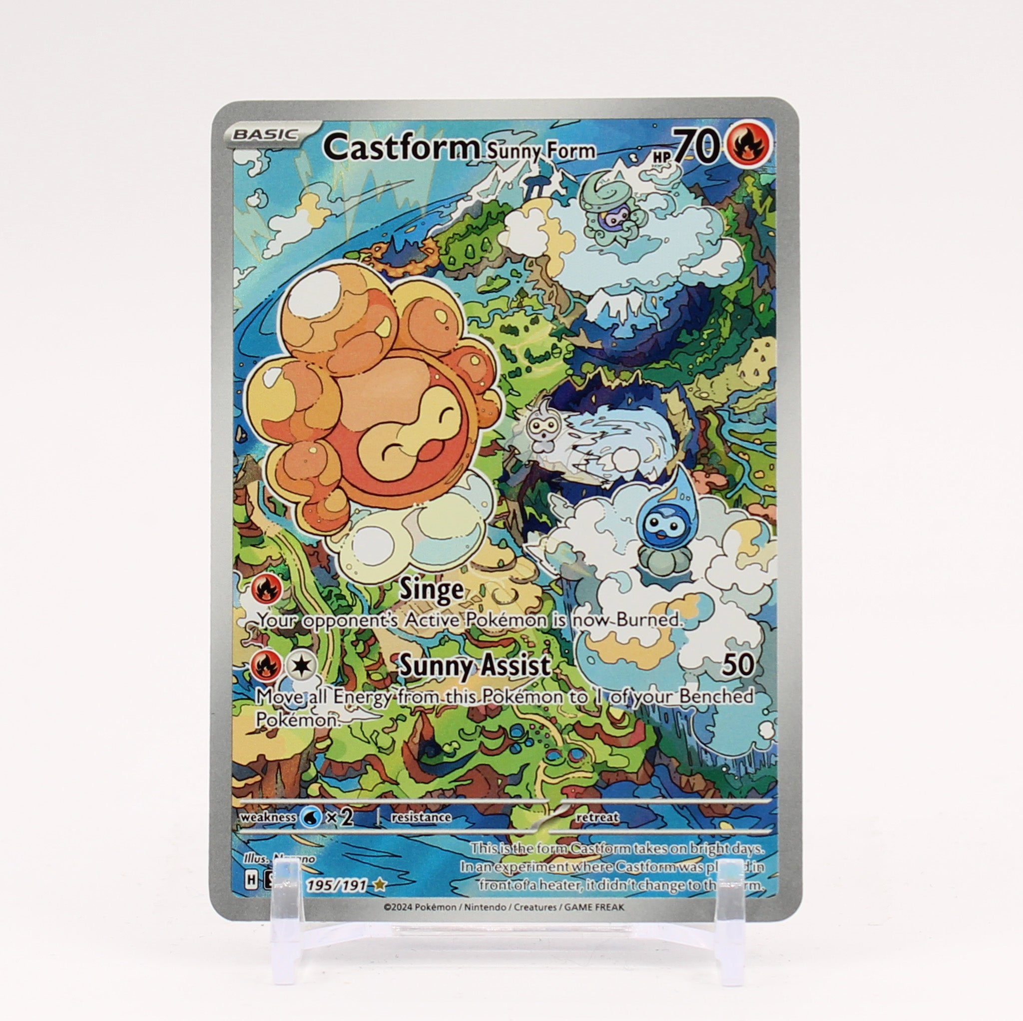 Castform - 195/191 Surging Sparks Illustration Rare Pokemon - NM/MINT