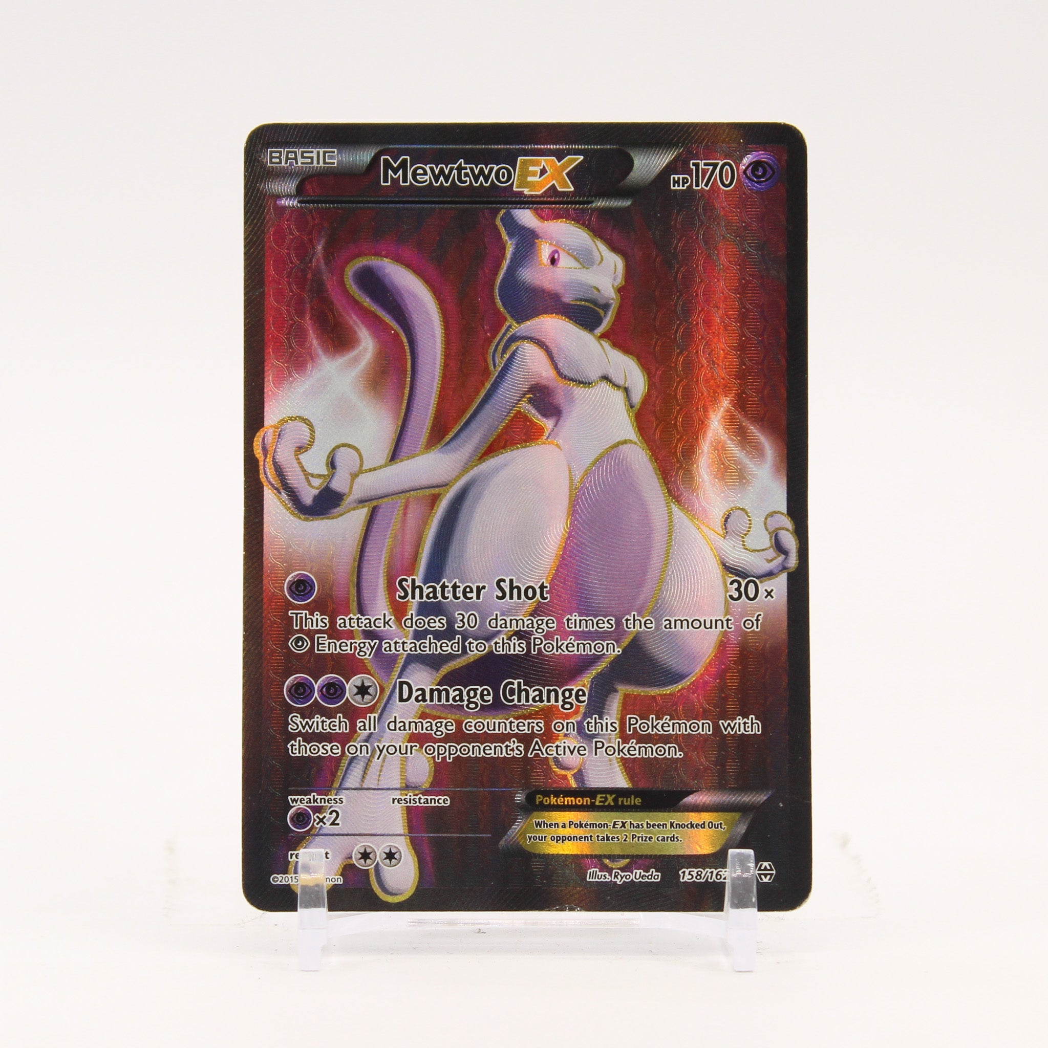 Mewtwo EX - 158/162 BREAKThrough Full Art Pokemon - HP
