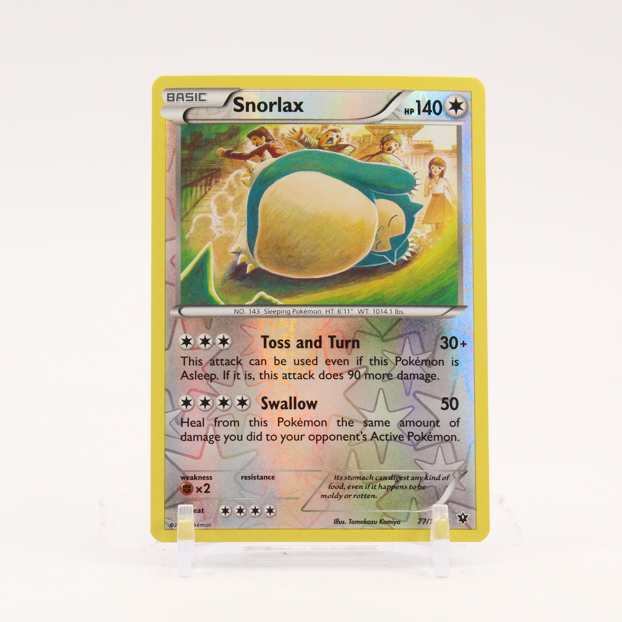 Snorlax - 77/124 Fates Collide Reverse Holo Pokemon - NM/LP