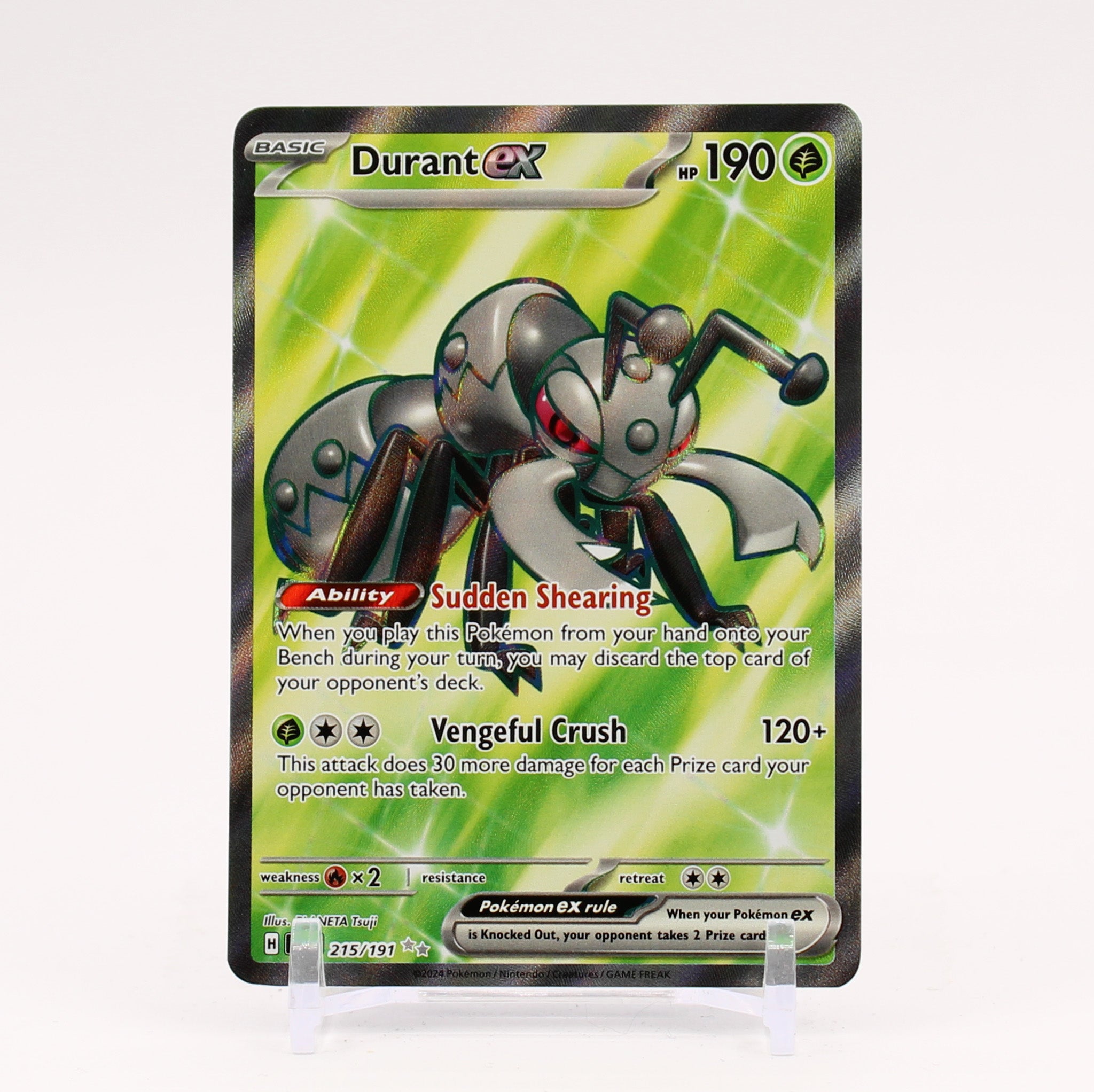 Durant ex - 215/191 Surging Sparks Full Art Pokemon - NM/MINT