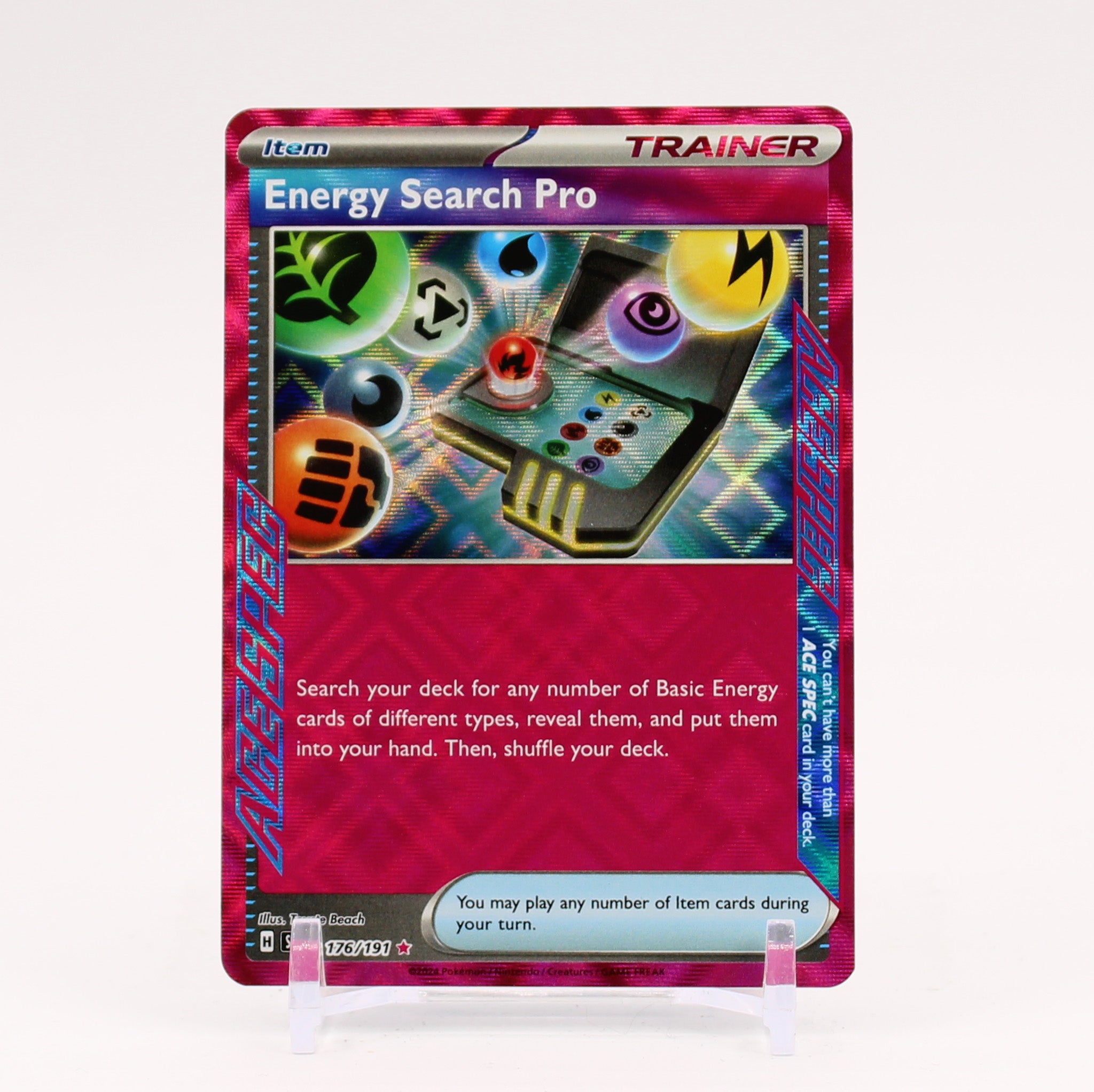 Energy Search Pro - 176/191 Surging Sparks ACESPEC Holo Rare Trainer - NM/MINT