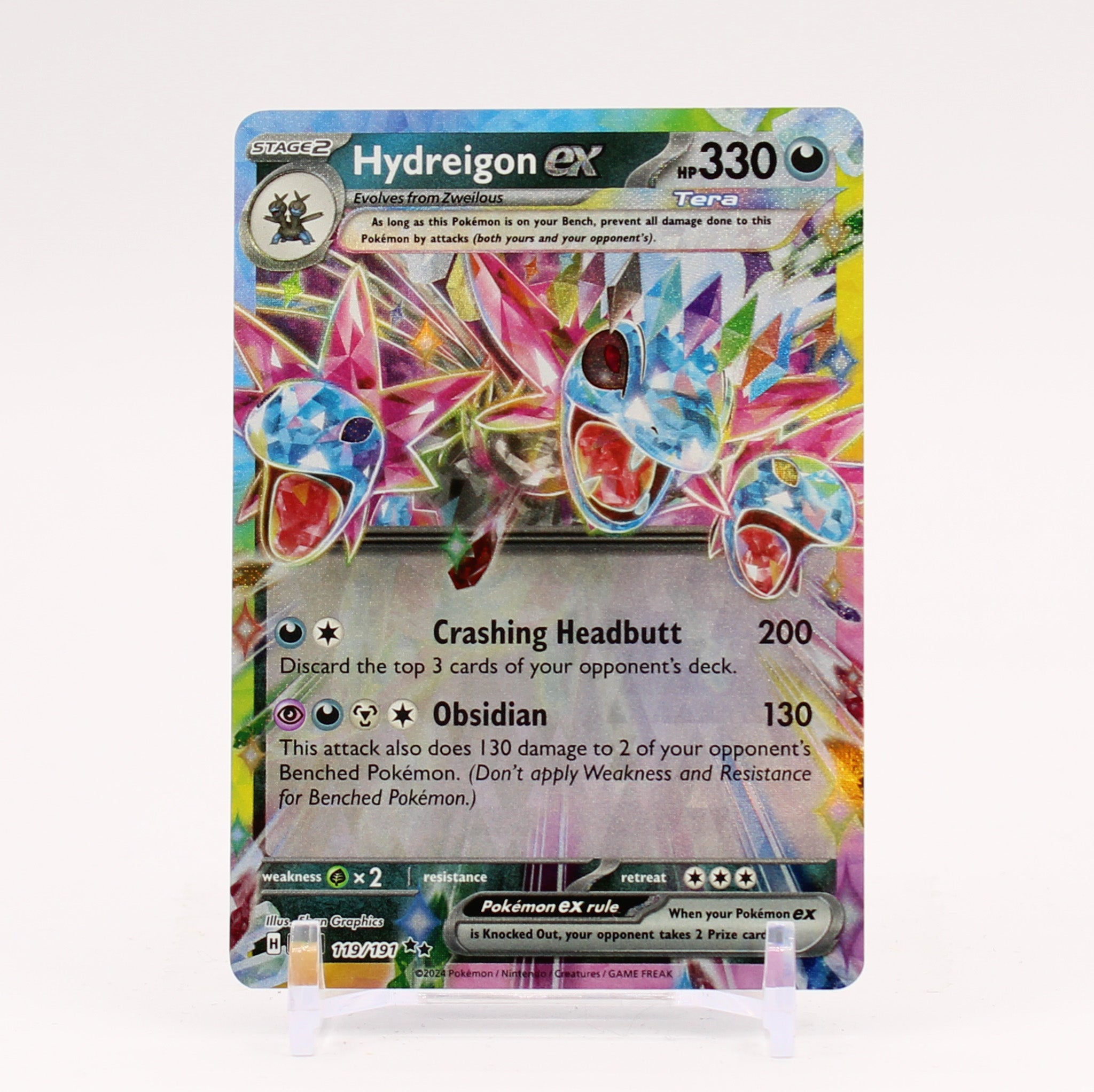 Hydreigon ex - 119/191 Surging Sparks Double Rare Pokemon - NM/MINT