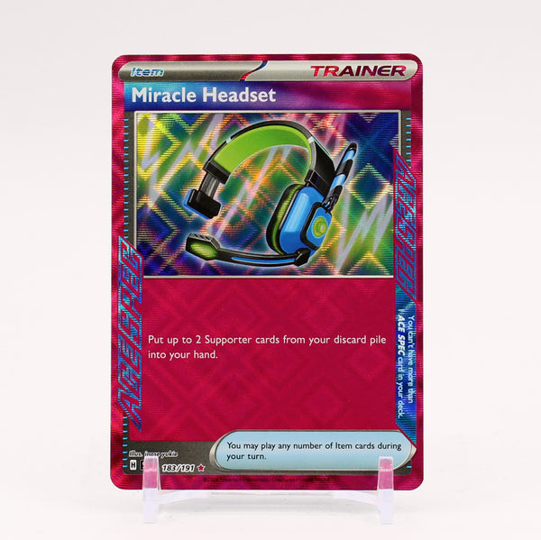 miracle headset pokemon card Miracle Headset 183/191