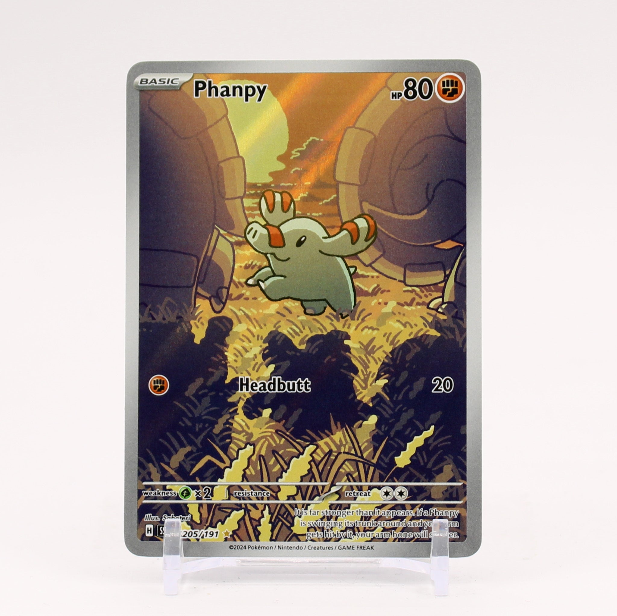 Phanpy - 205/191 Surging Sparks Illustration Rare Pokemon - NM/MINT
