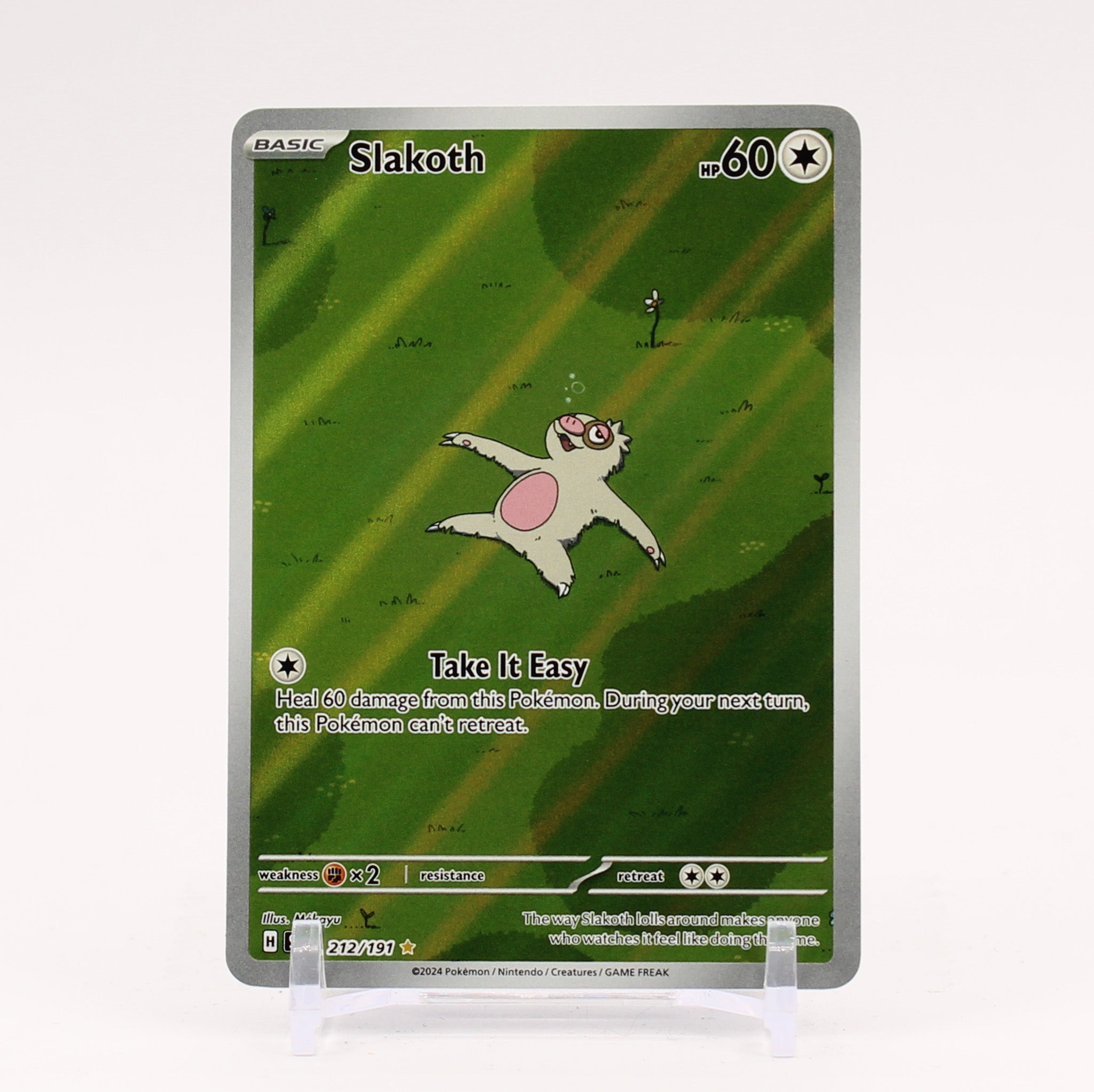 Slakoth - 212/191 Surging Sparks Illustration Rare Pokemon - NM/MINT