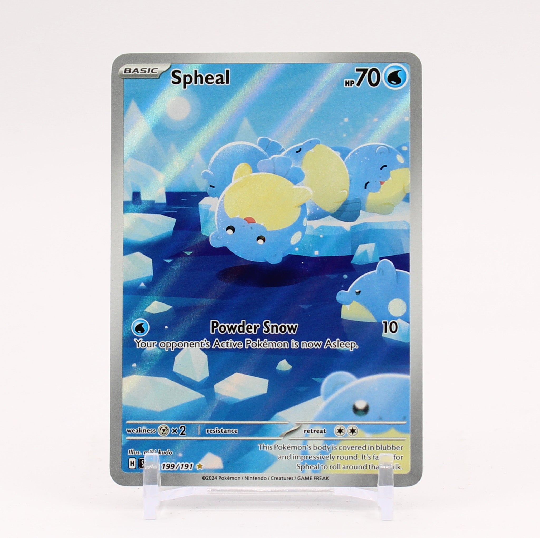 Spheal - 199/191 Surging Sparks Illustration Rare Pokemon - NM/MINT