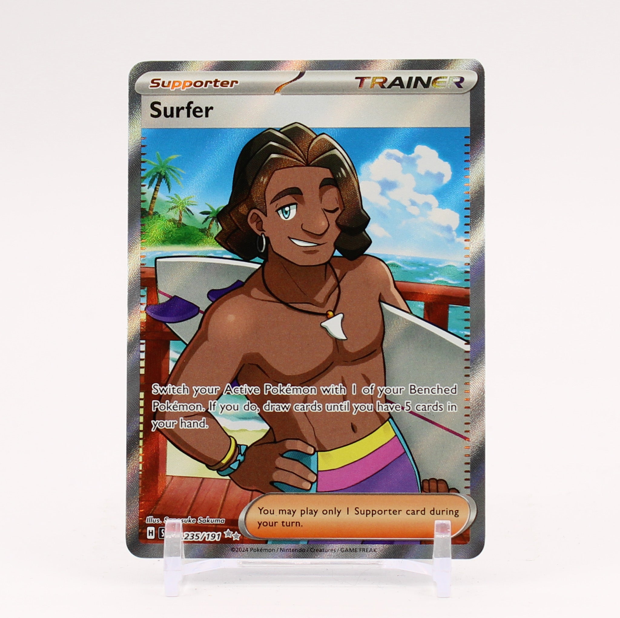 Surfer - 235/191 Surging Sparks Full Art Trainer - NM/MINT