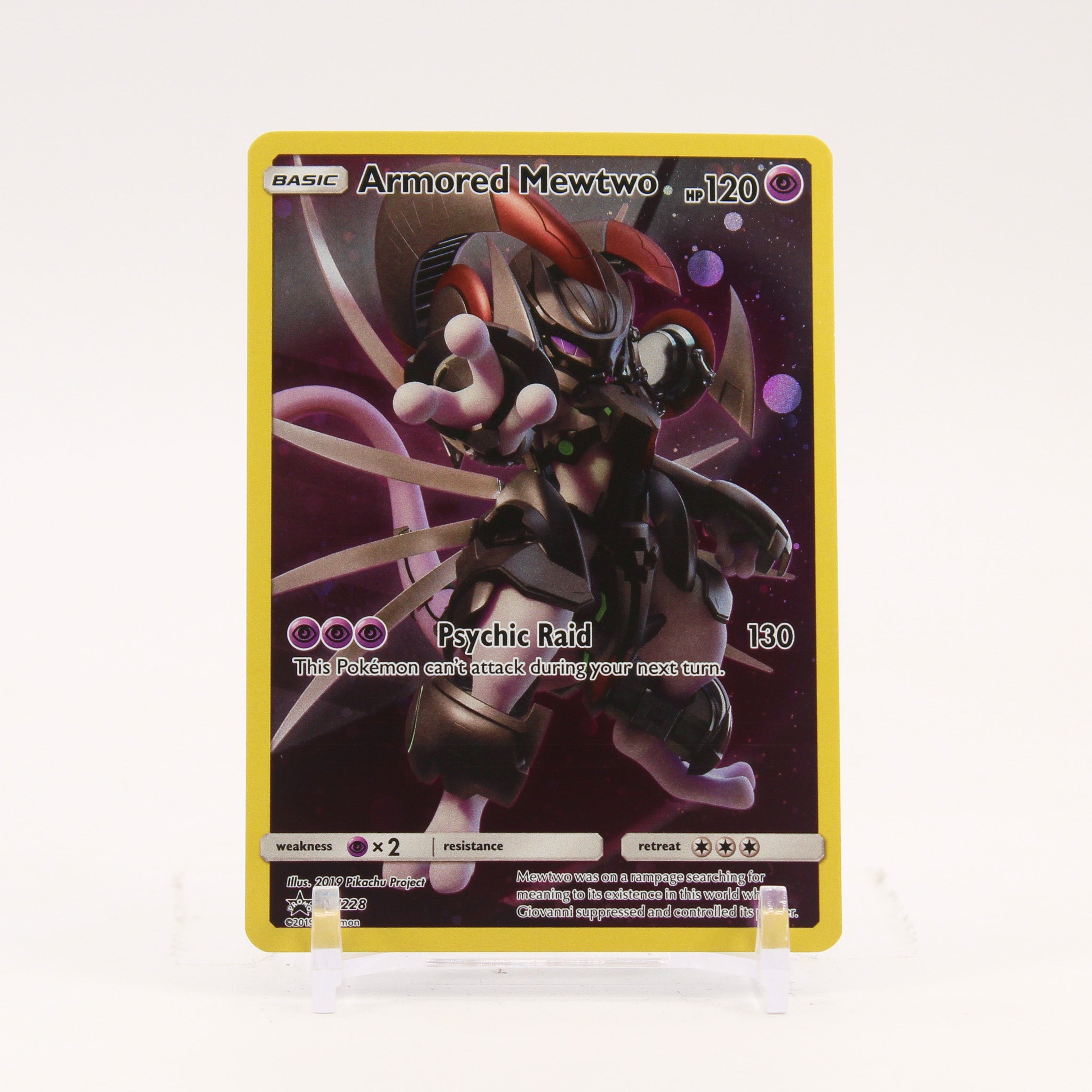 Armored Mewtwo - SM228 Black Star Promo Full Art Pokemon - LP