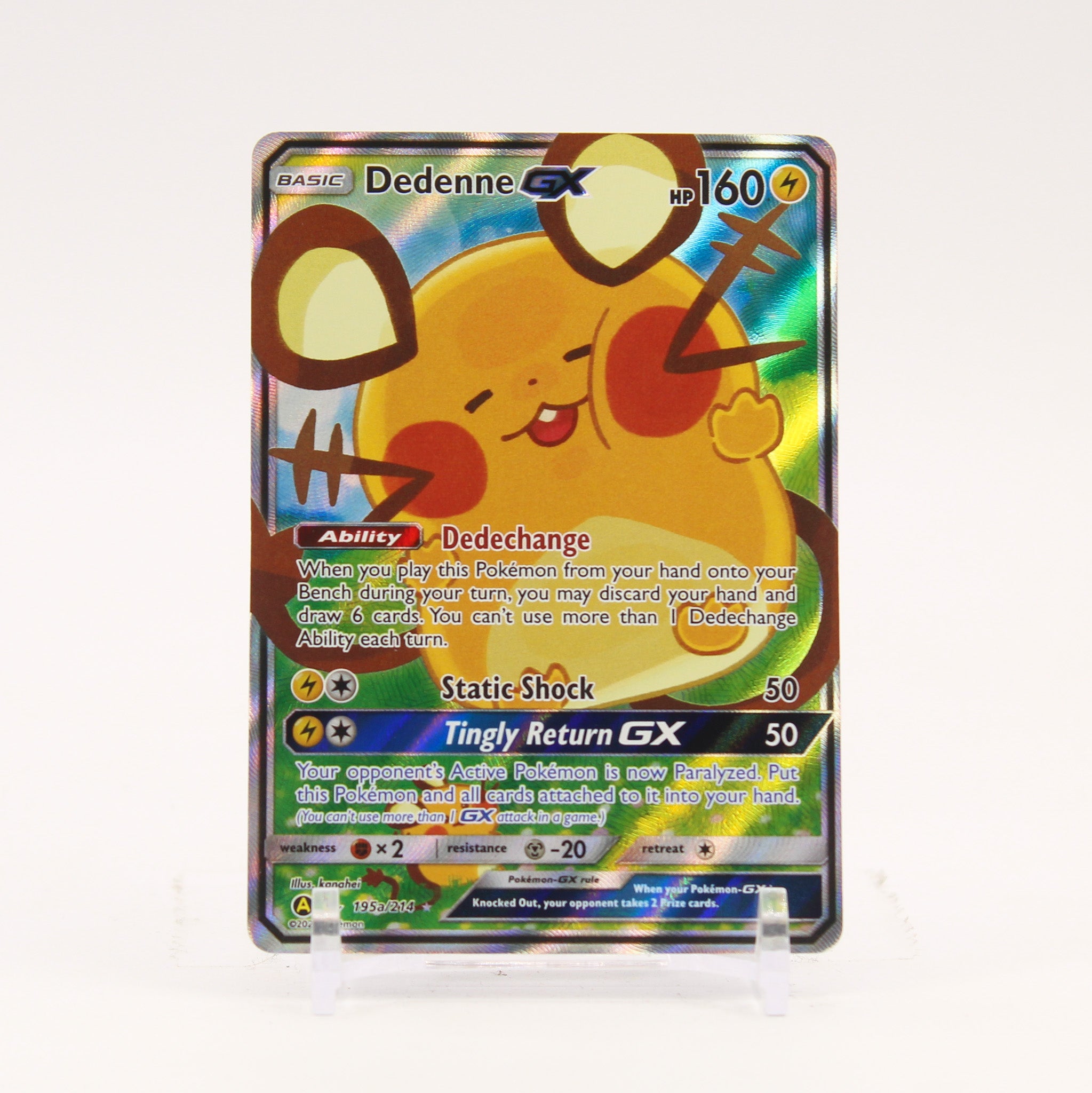 Dedenne GX - 195a/214 Alternate Art Promo Pokemon - NM/MINT