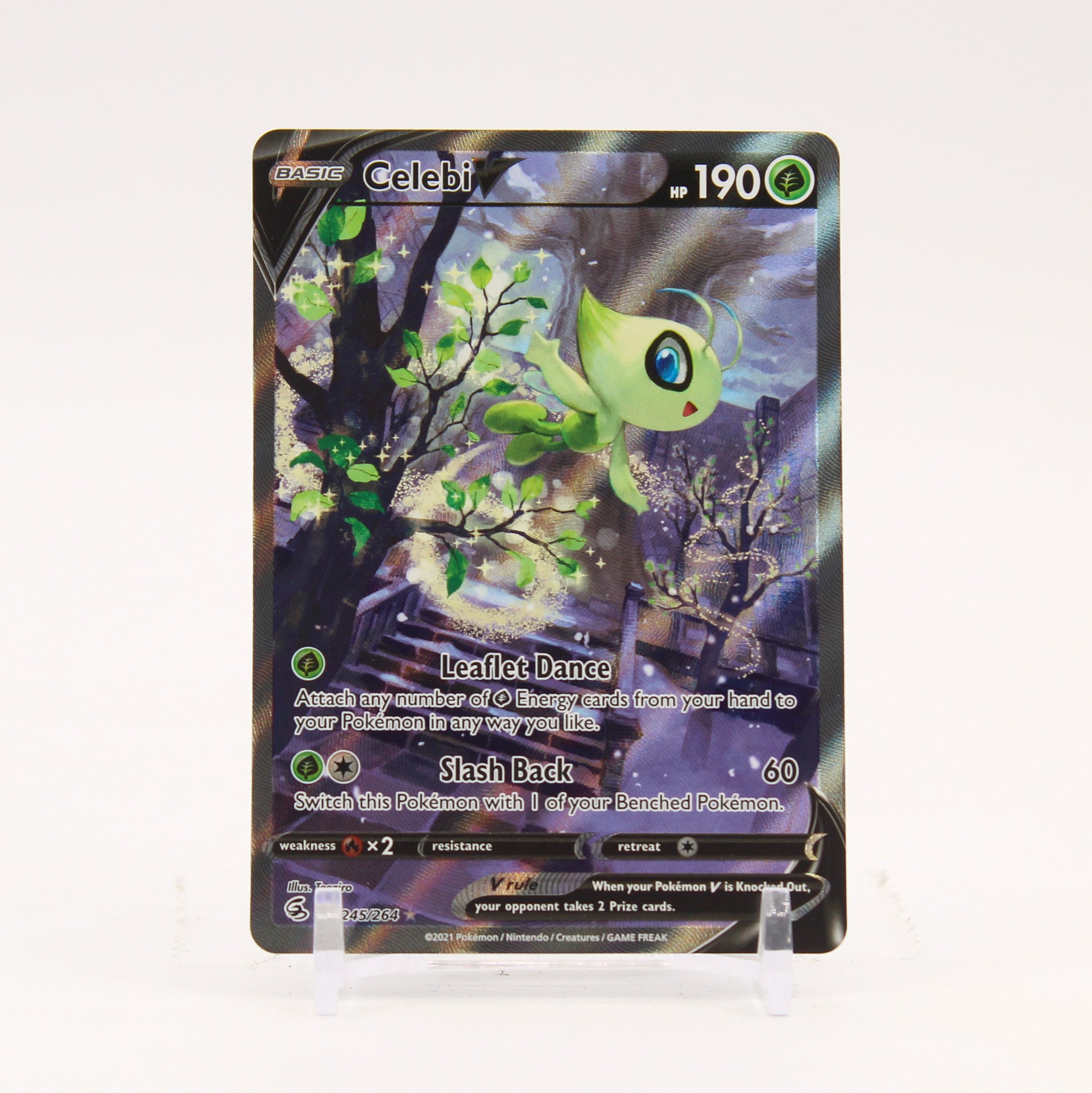 Celebi V - 245/264 Fusion Strike Alternate Art Pokemon - NM/MINT