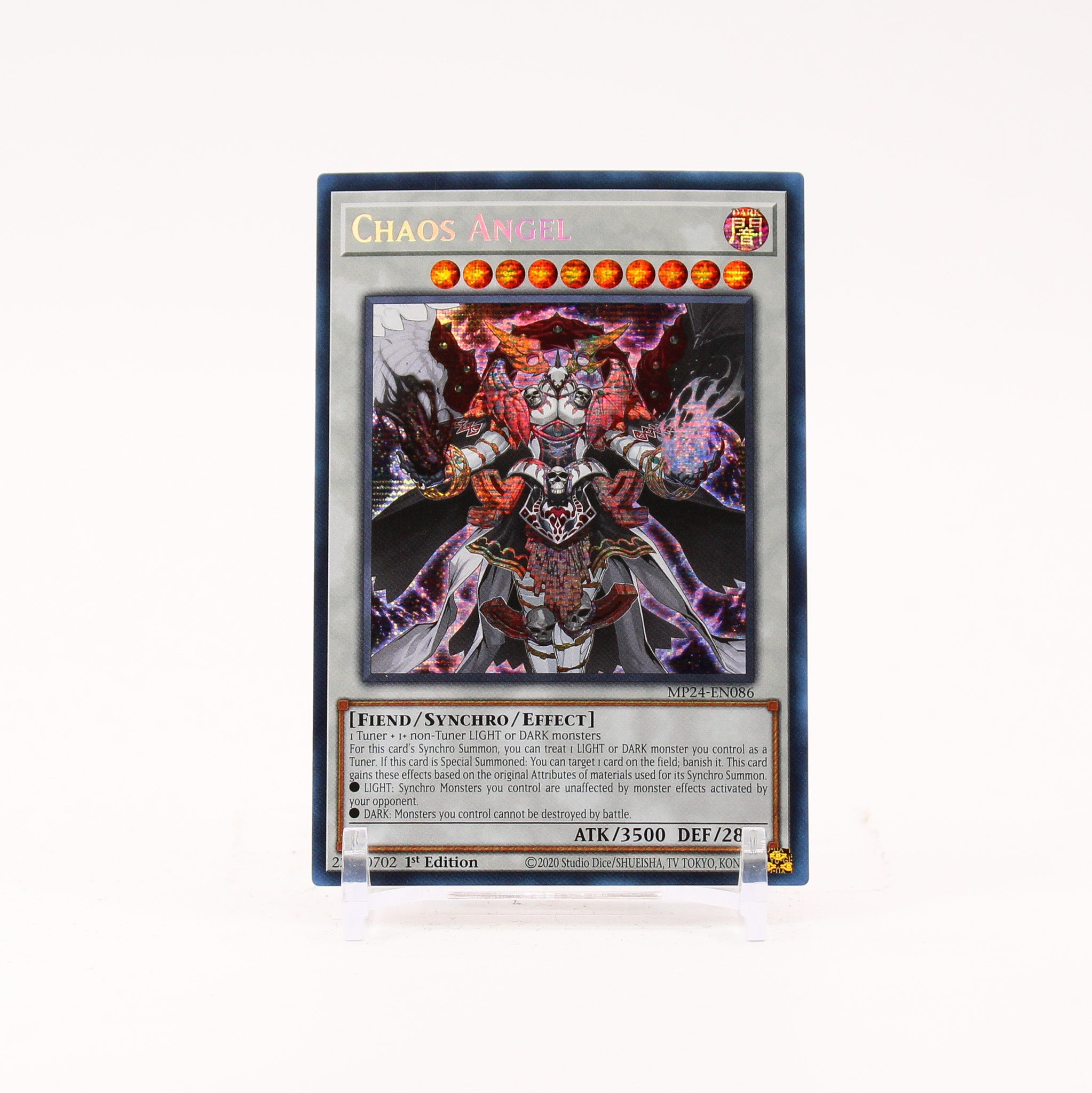 Chaos Angel - MP24-EN086 Dueling Mirrors 25th Anniversary Tin Prismatic Secret Rare Yugioh - NM/LP