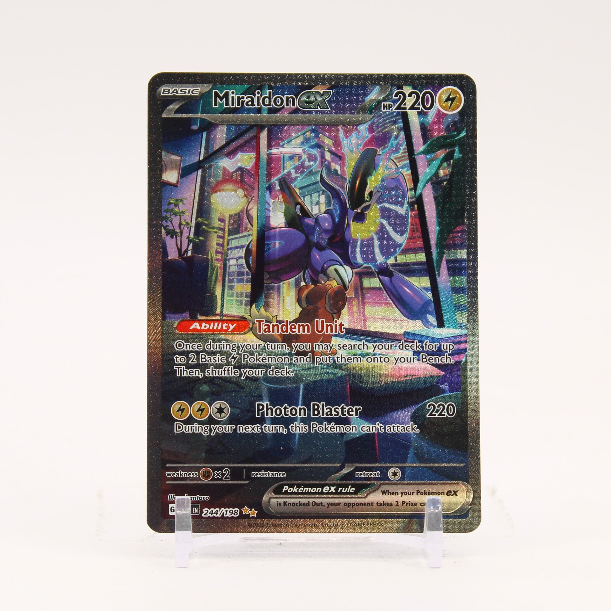 Miraidon ex - 244/198 Scarlet & Violet Special Illustration Pokemon - NM