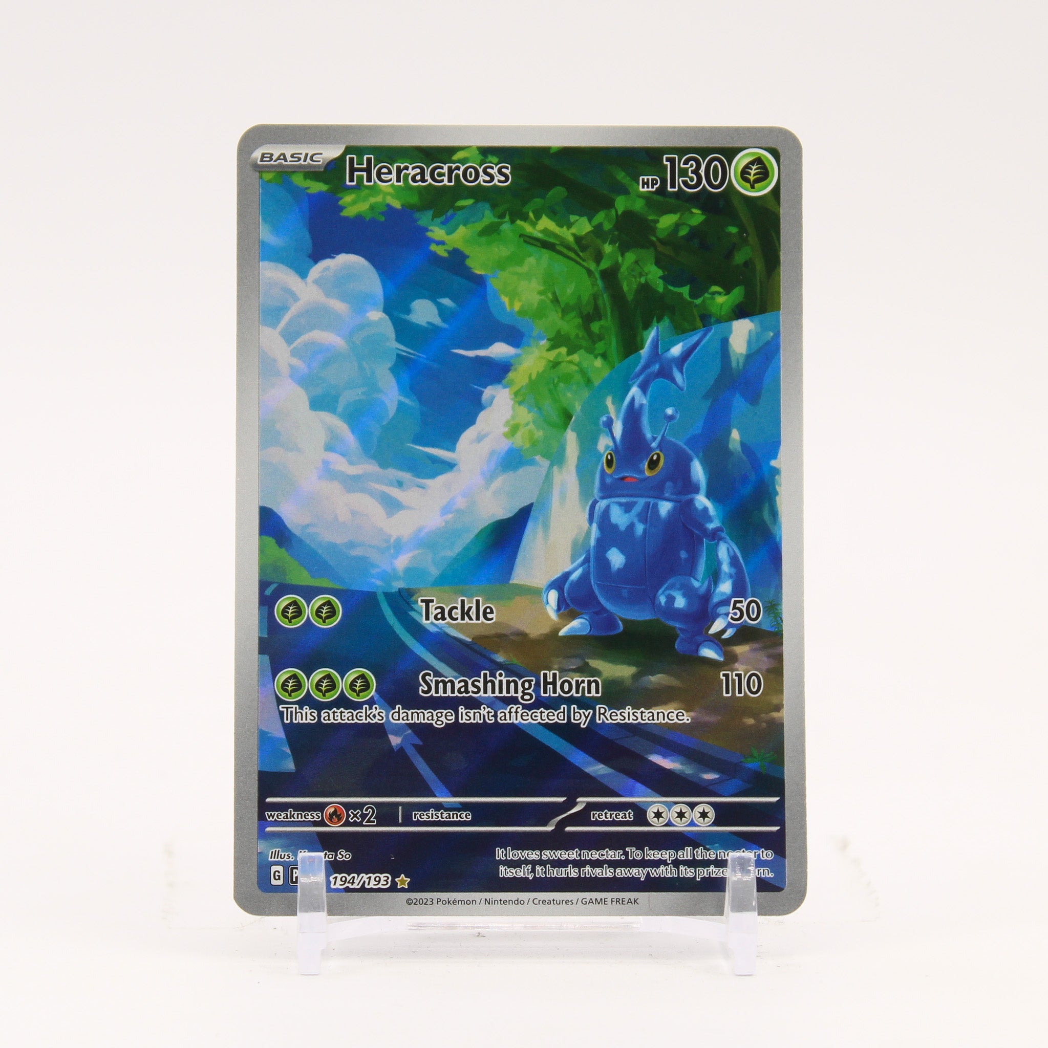 Heracross - 194/193 Paldea Evolved Illustration Rare Pokemon - NM/LP