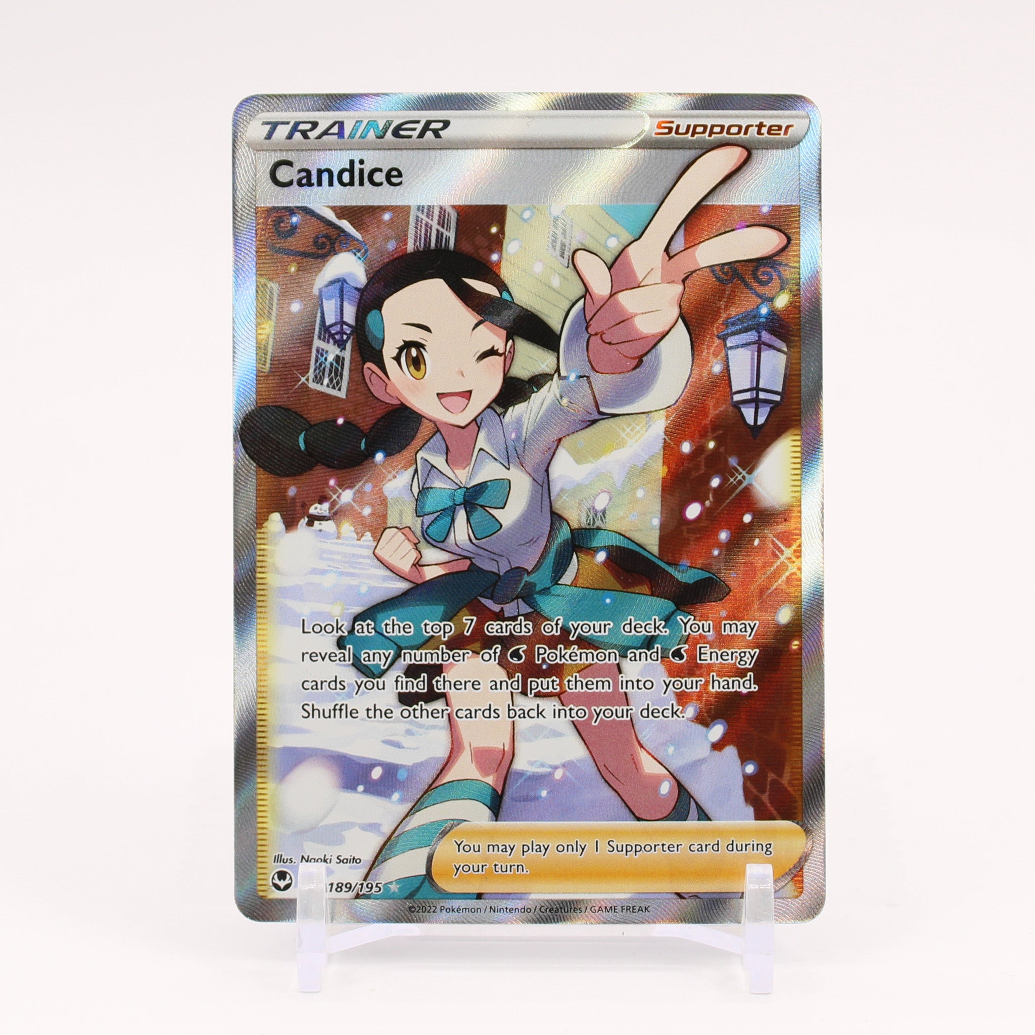 Candice - 189/195 Silver Tempest Full Art Trainer - NM/MINT