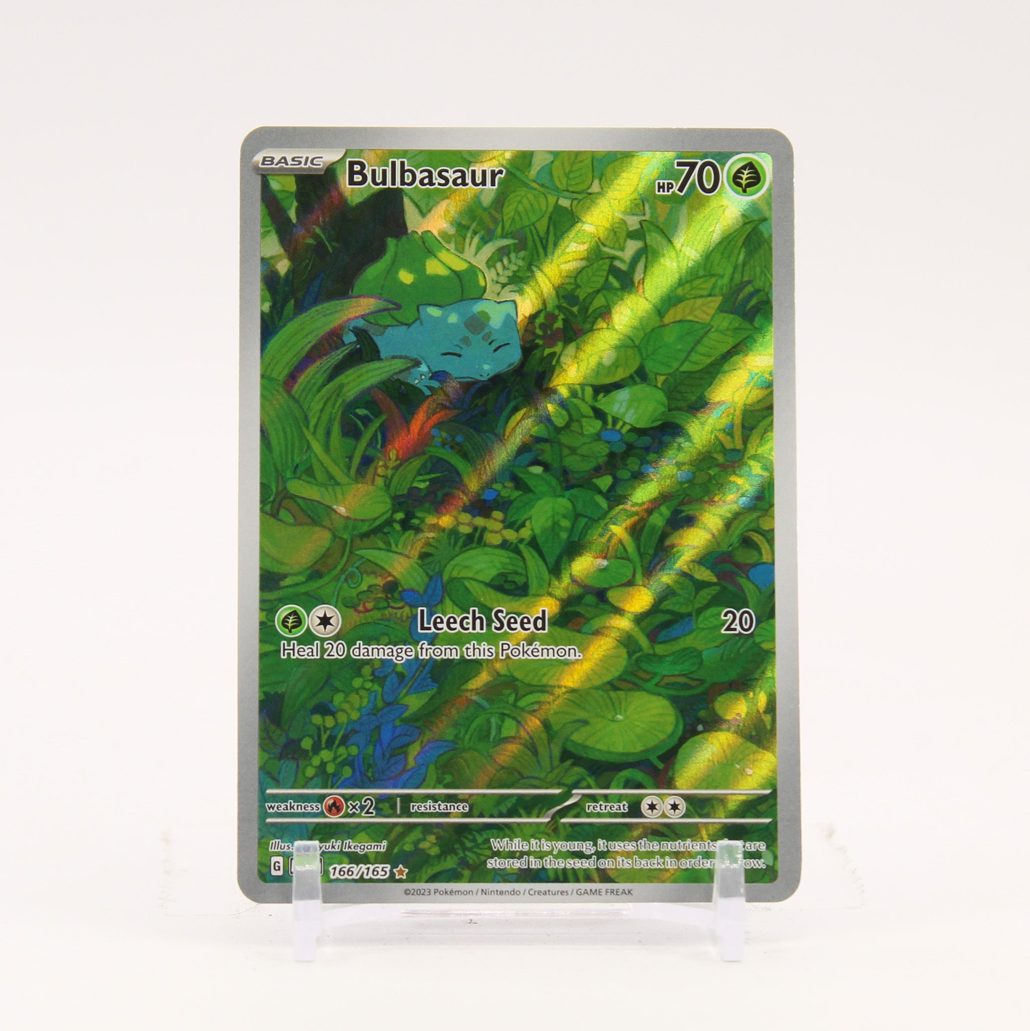 Bulbasaur - 166/165 151 Illustration Rare Pokemon - NM