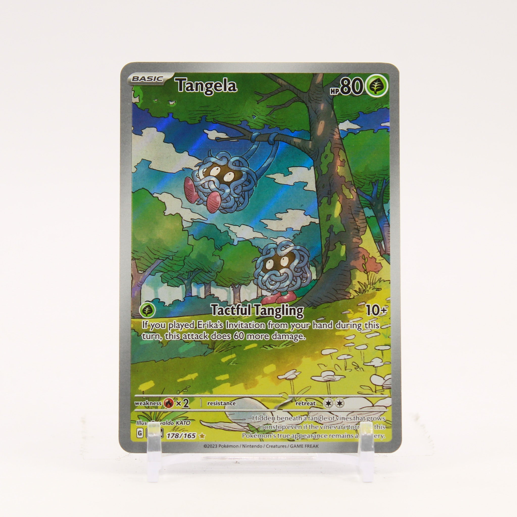 Tangela - 178/165 151 Illustration Rare Pokemon - NM