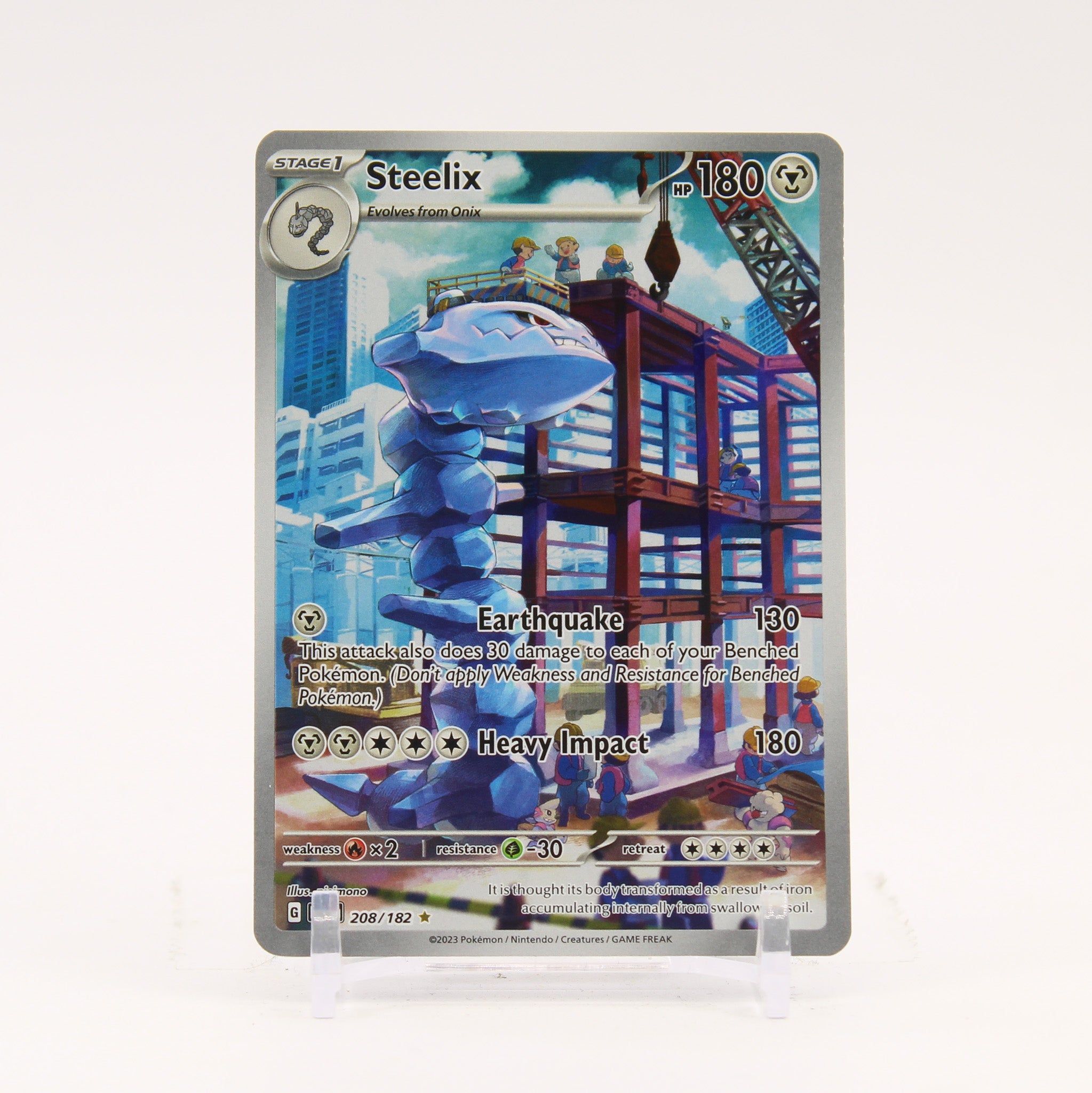 Steelix - 208/182 Paradox Rift Illustration Rare Pokemon - NM