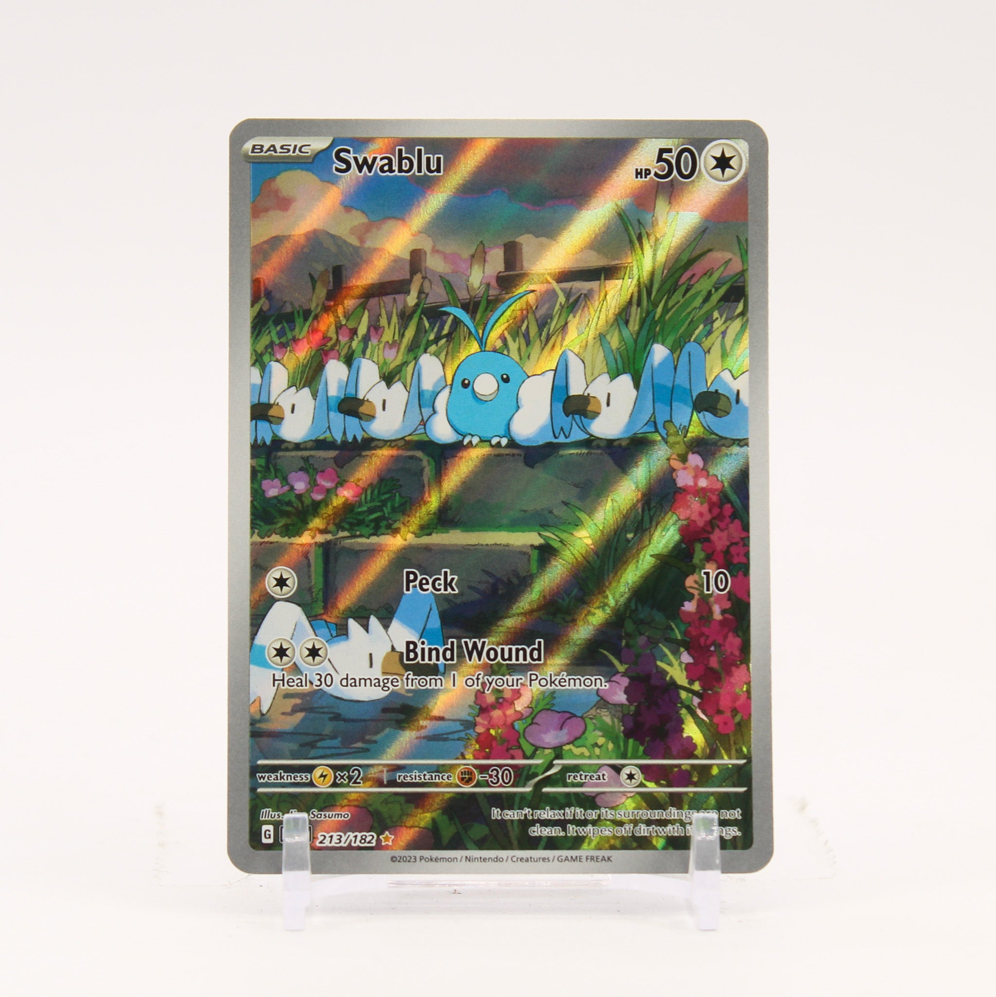 Swablu - 213/182 Paradox Rift Illustration Rare Pokemon - NM