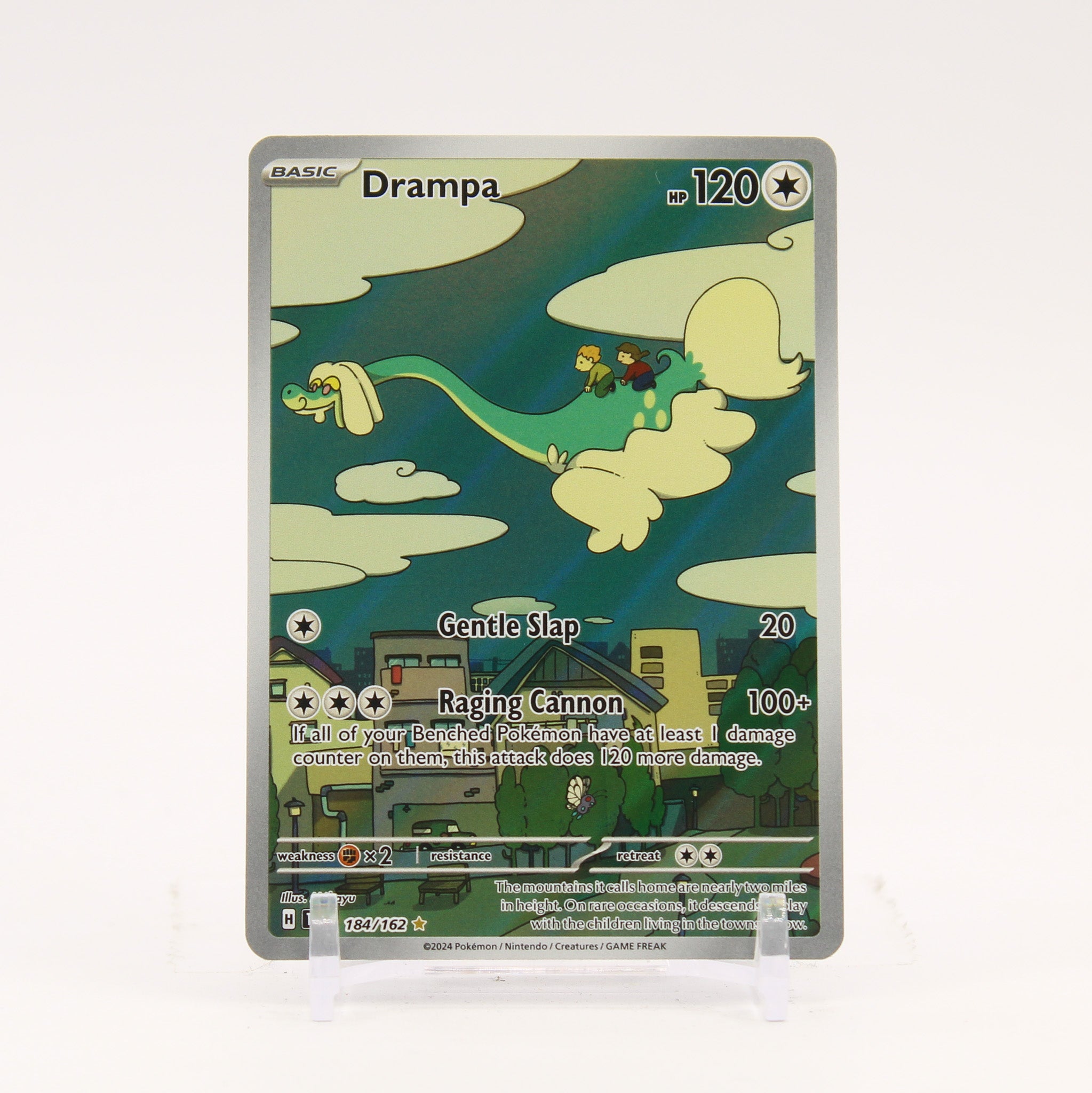 Drampa - 184/162 Temporal Forces Illustration Rare Pokemon - NM/LP