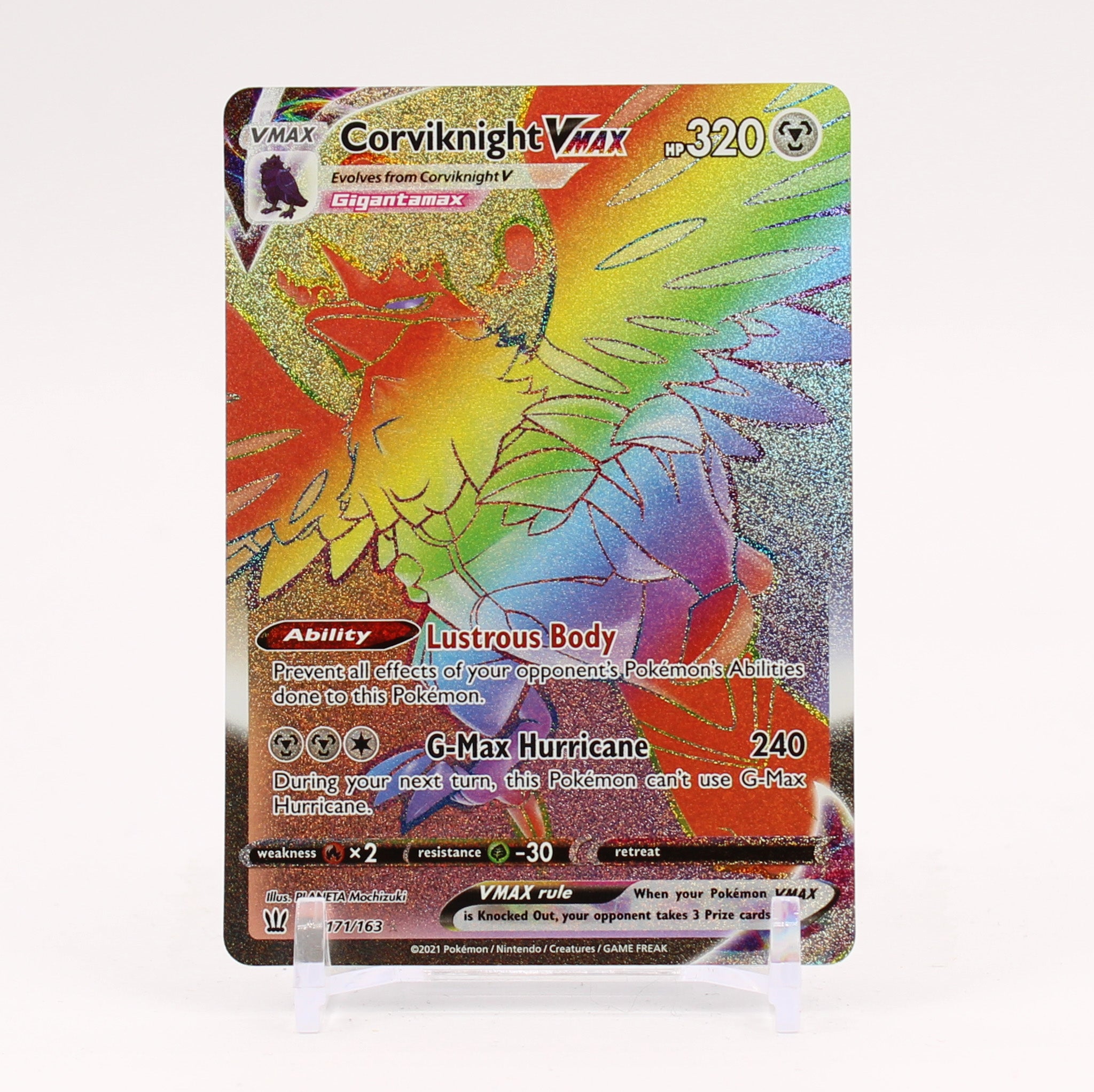 Corviknight Vmax - 171/163 Battle Styles Rainbow Pokemon - NM/MINT