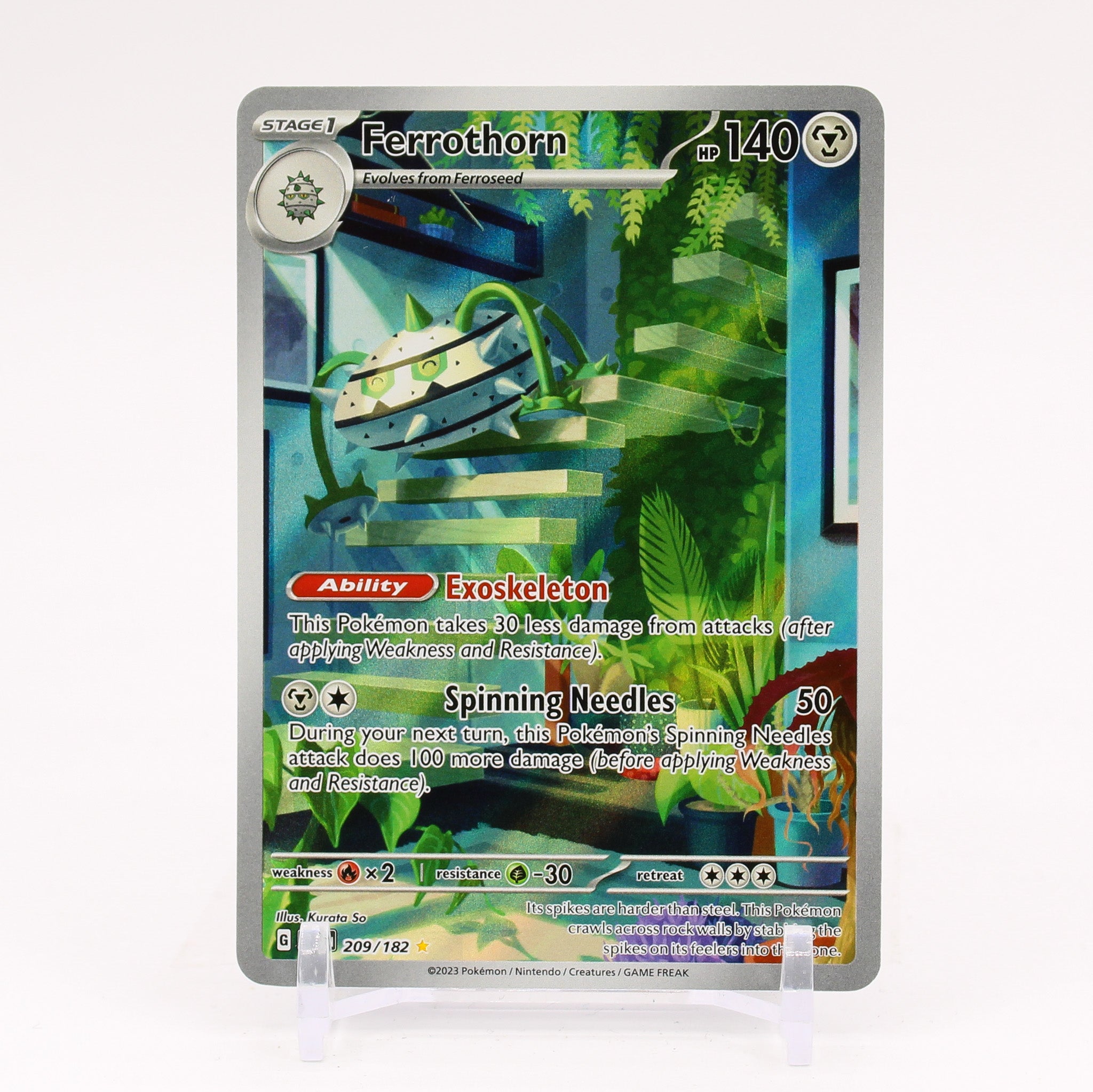 Ferrothorn - 209/182 Paradox Rift Illustration Rare Pokemon - NM/MINT