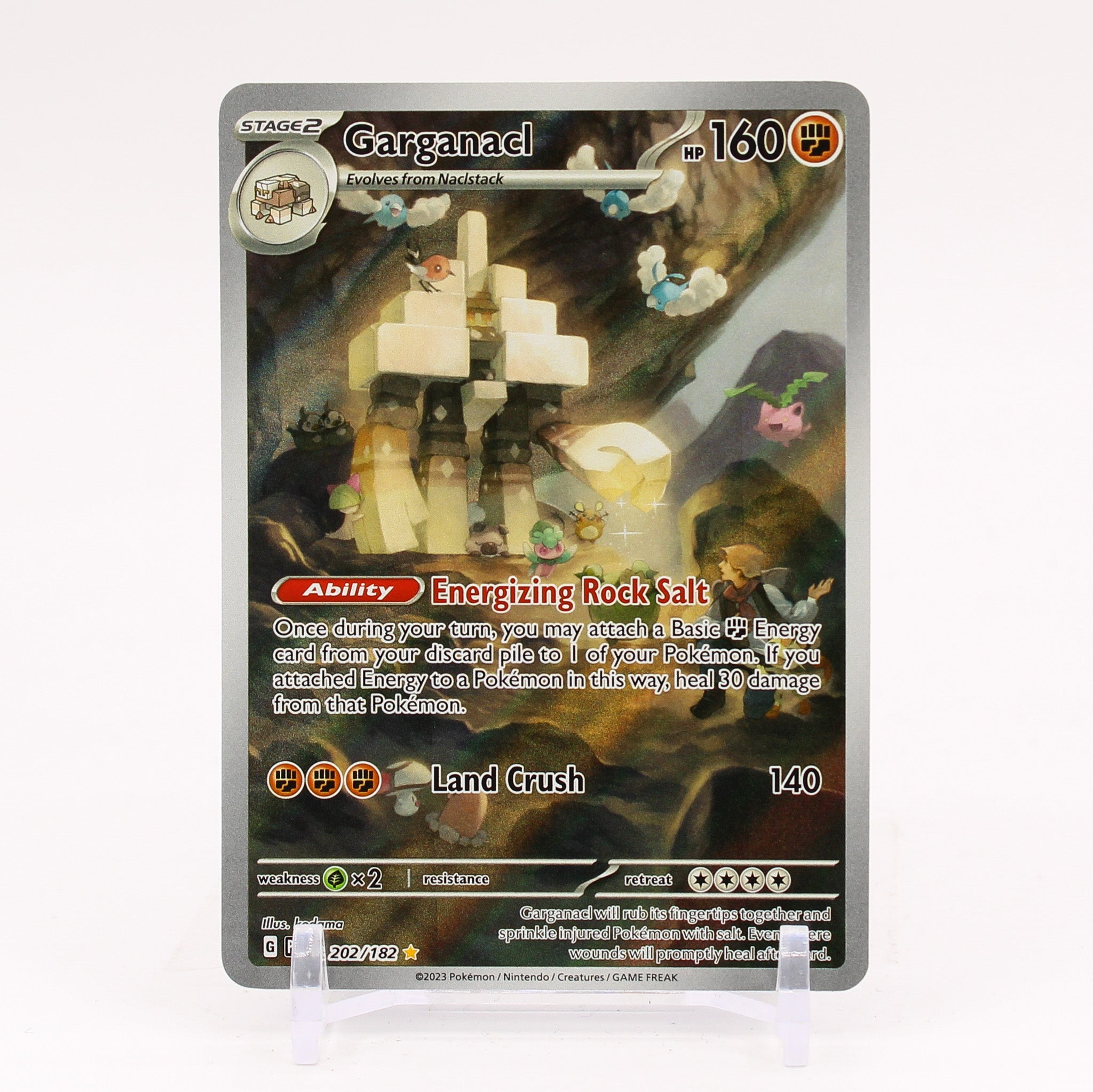 Garganacl - 202/182 Paradox Rift Illustration Rare Pokemon - NM/MINT