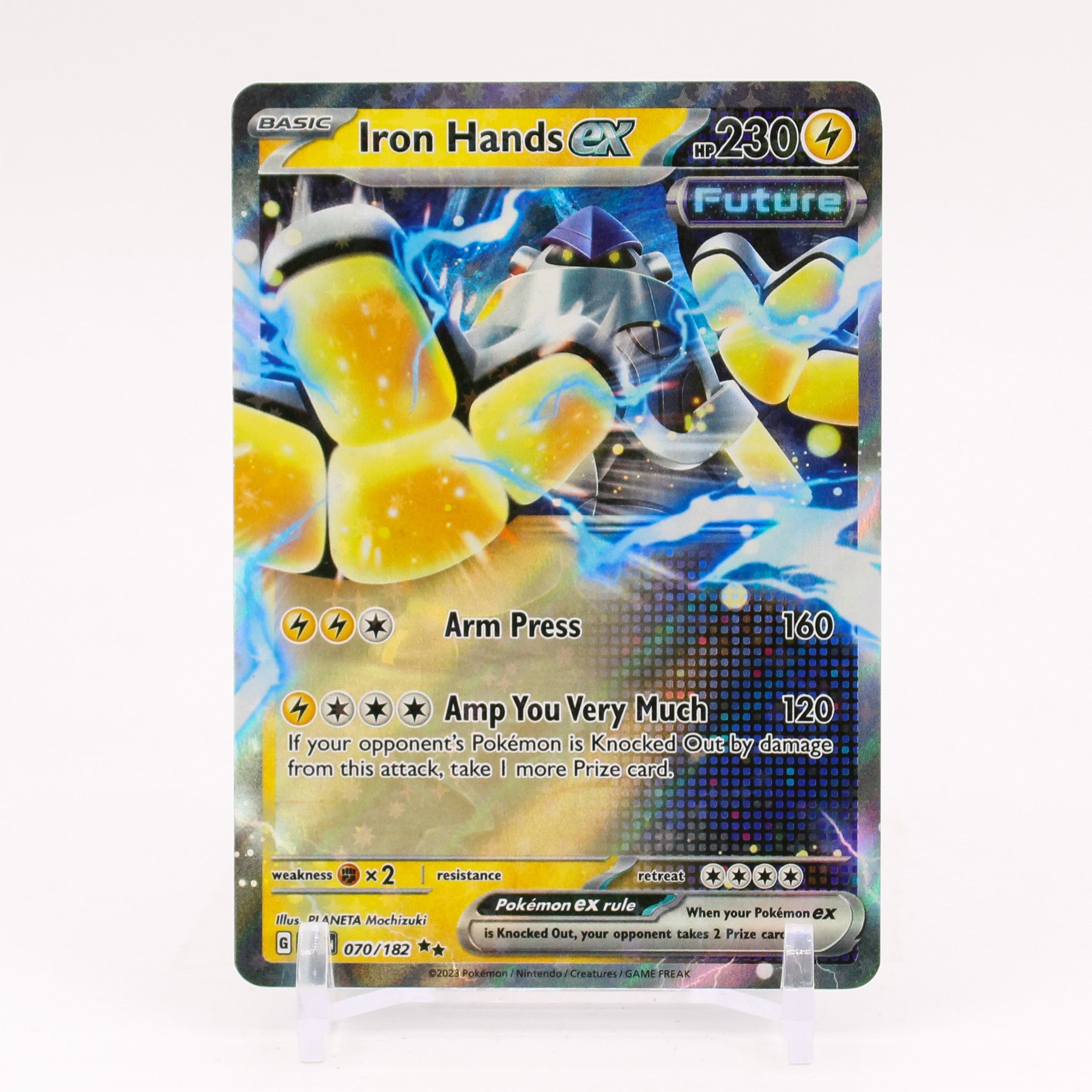 Iron Hands ex - 070/182 Paradox Rift Double Rare Pokemon - NM/MINT