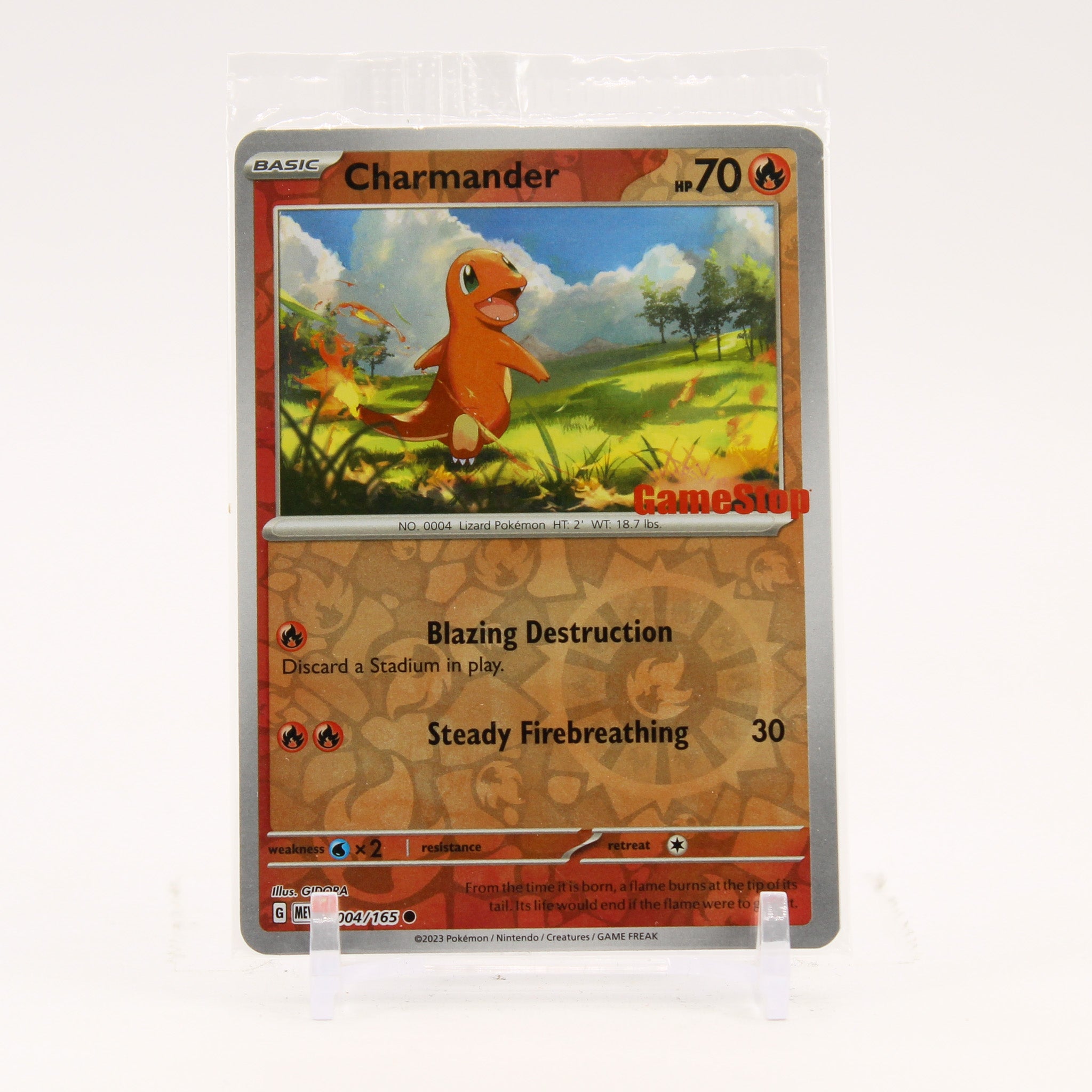 Charmander - 004/165 SEALED 151 Gamestop Stamped Promo Pokemon - NM/MINT