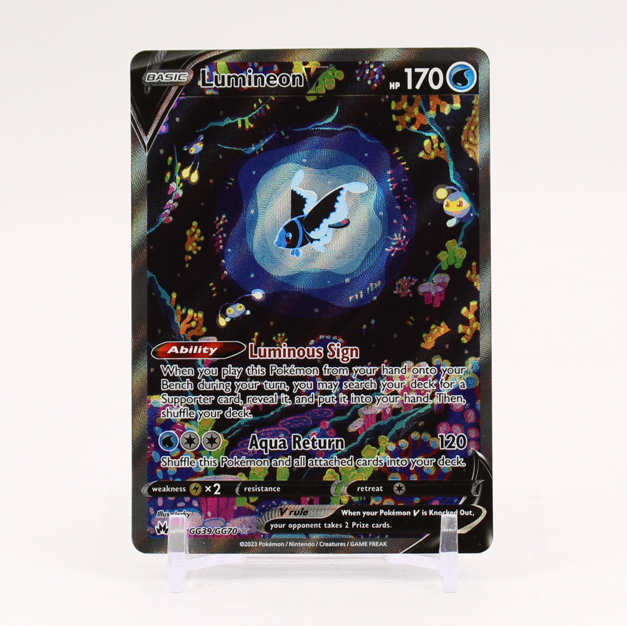 Lumineon V - GG39/GG70 Crown Zenith Gallery Pokemon - NM/MINT
