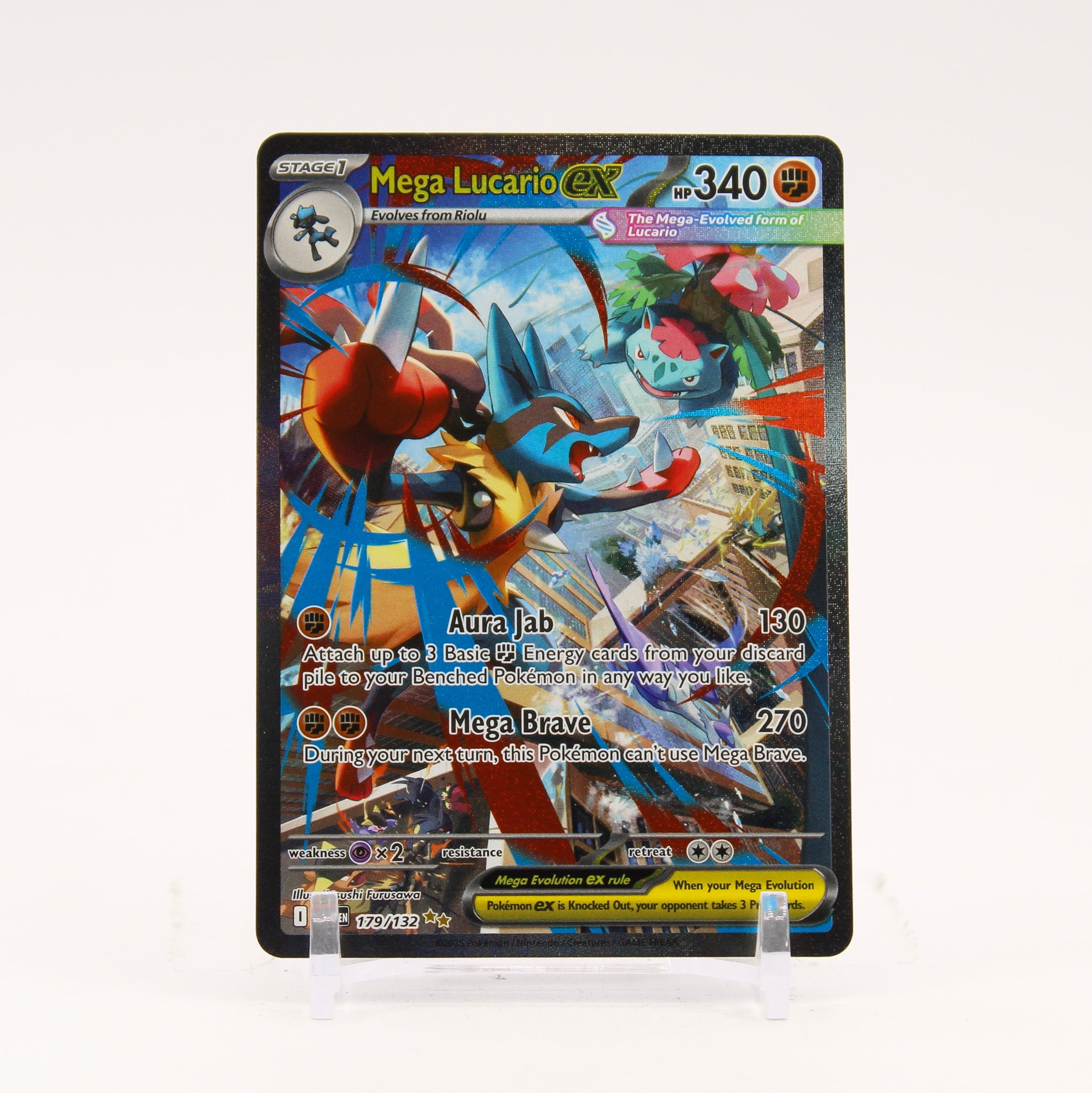 Mega Lucario ex - 179/132 Mega Evolution Special Illustration Pokemon - NM/MINT
