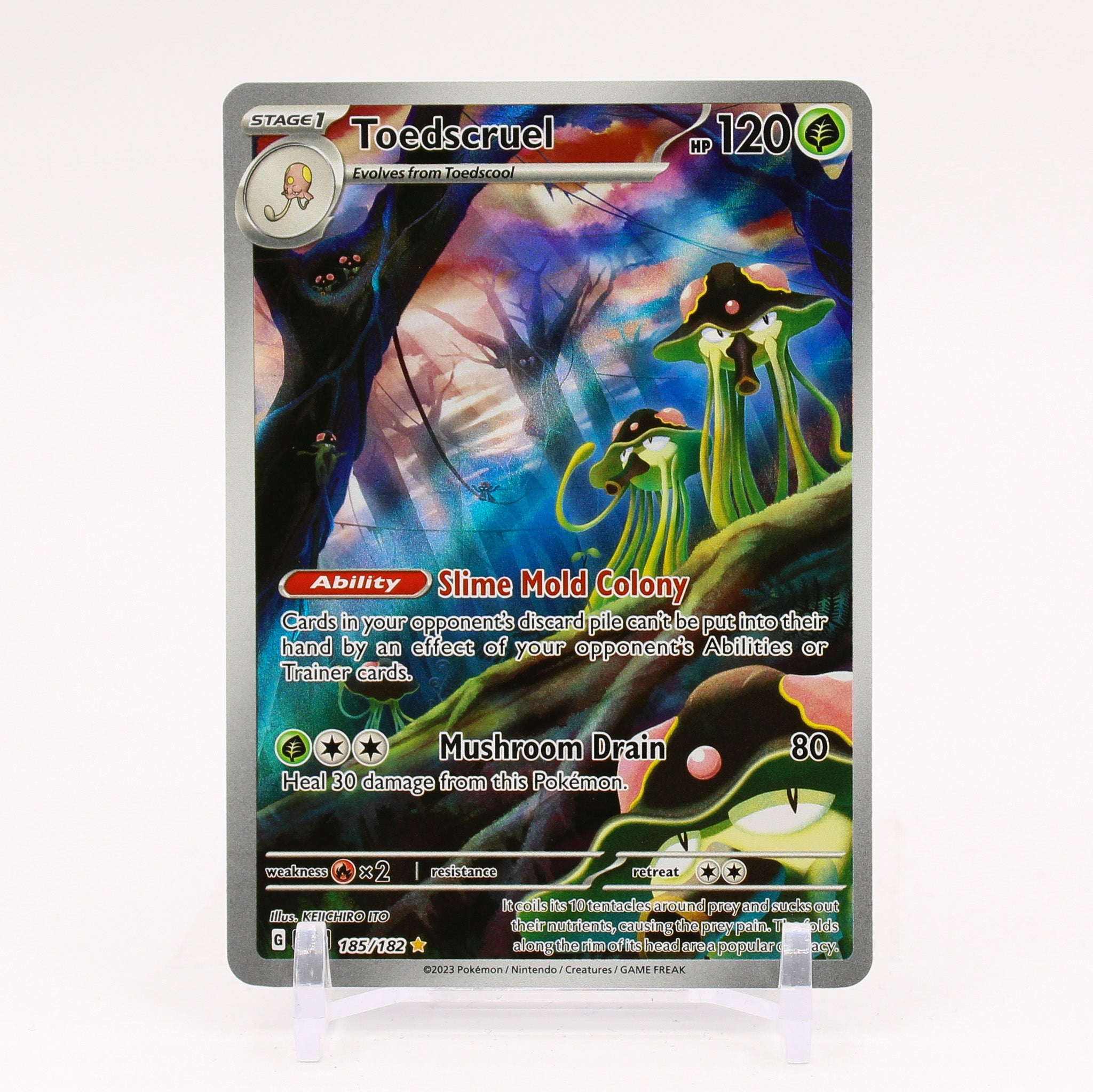 Toedscruel - 185/182 Paradox Rift Illustration Rare Pokemon - NM/MINT