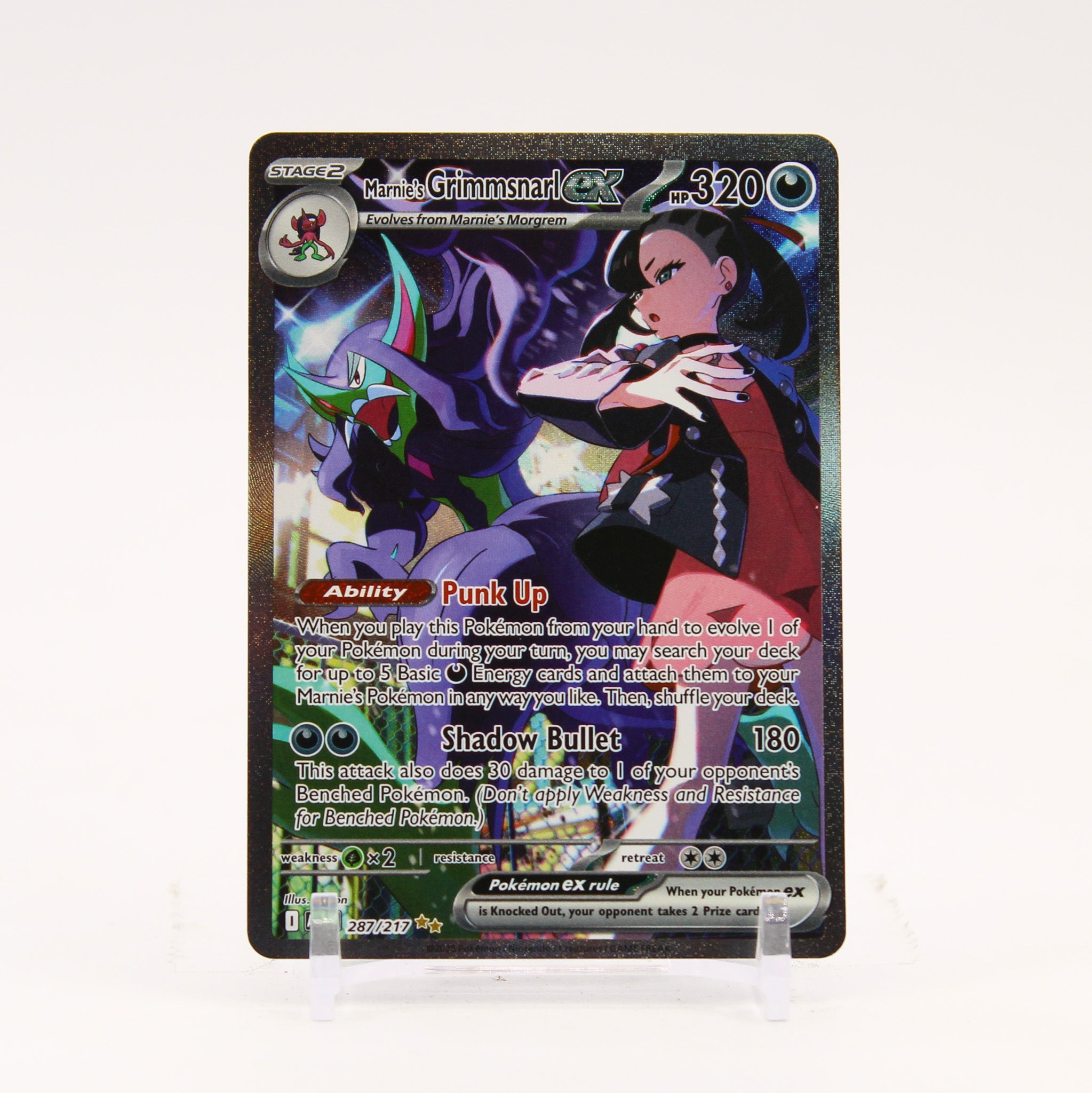 Marnie's Grimmsnarl ex - 287/217 Ascended Heroes Special Illustration Pokemon - NM/MINT
