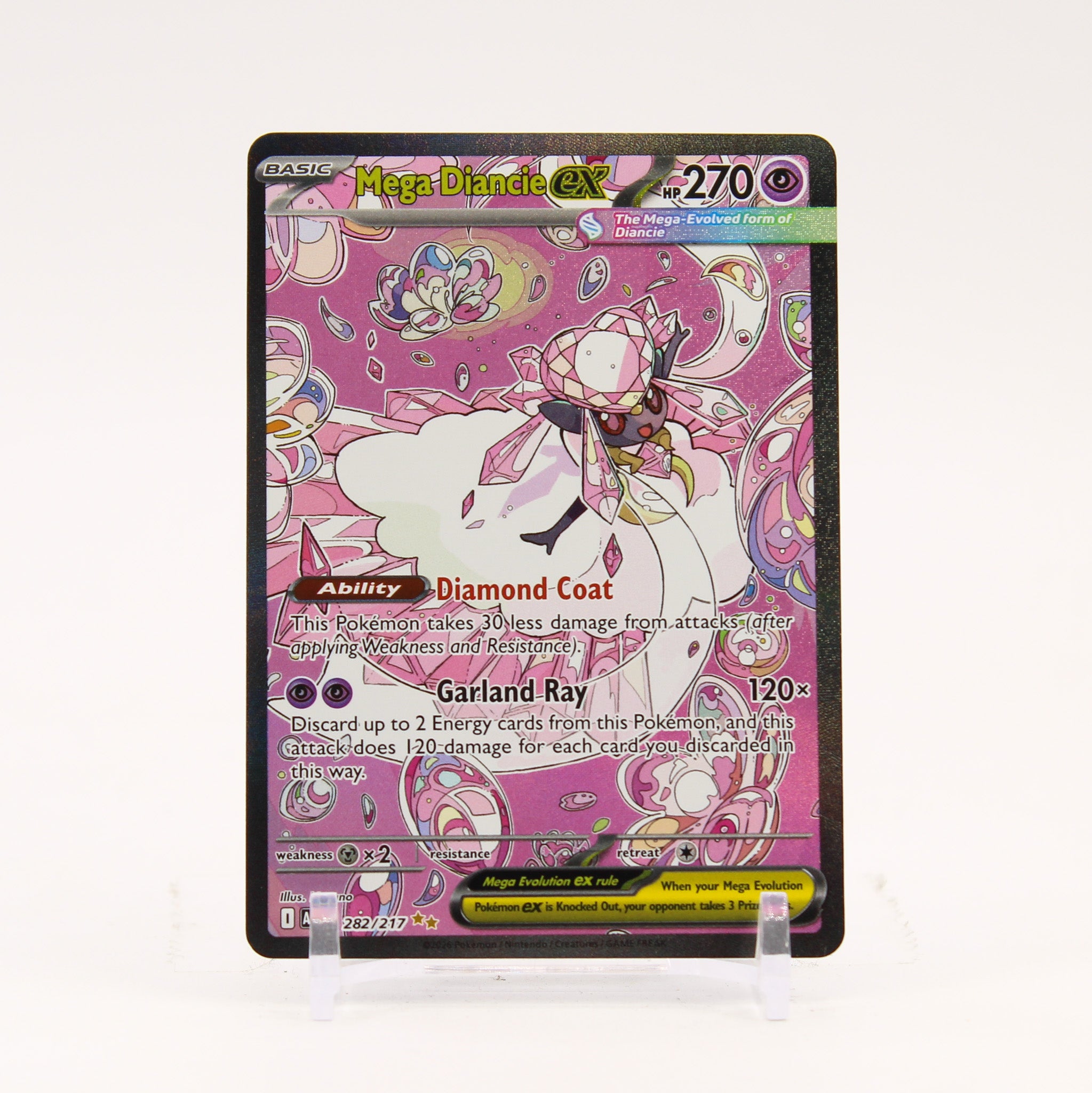 Mega Diancie ex - 282/217 Ascended Heroes Special Illustration Pokemon - NM