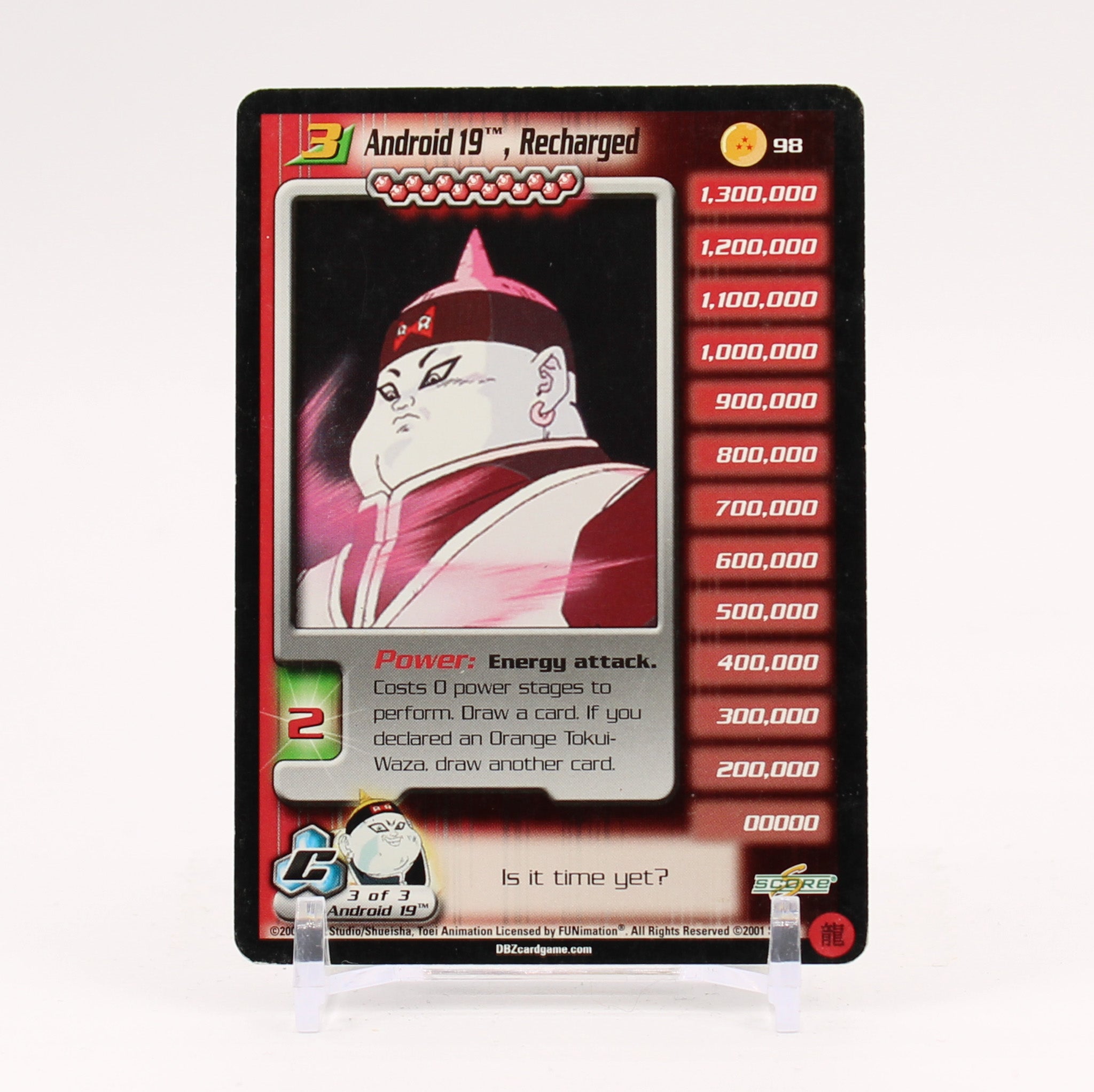 Android 19 Recharged - 98 Dragon Ball Z Score TCG - LP/MP