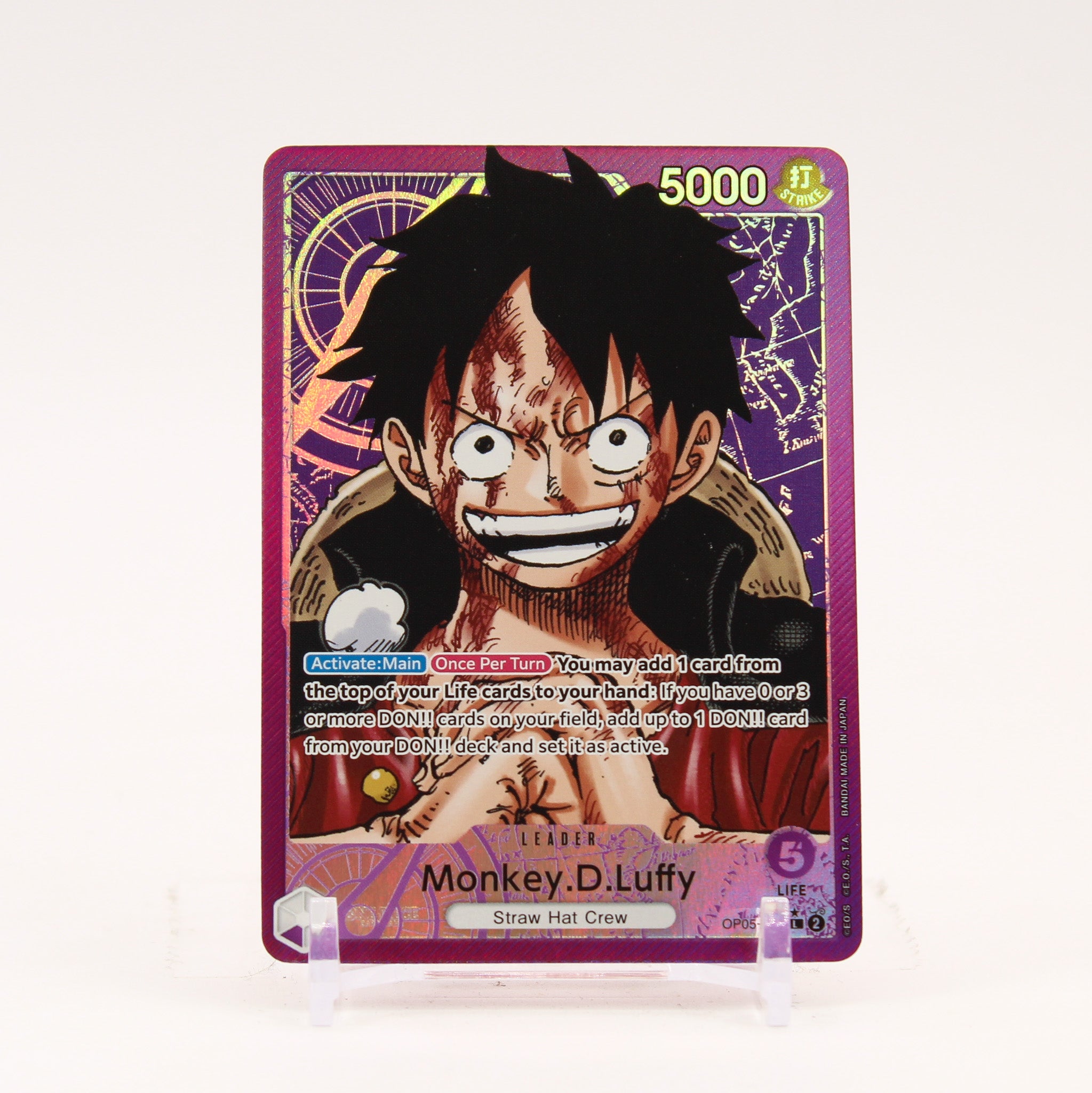 Monkey.D.Luffy Alternate Art - OP05-060 Awakening of the New Era L One Piece - NM/MINT