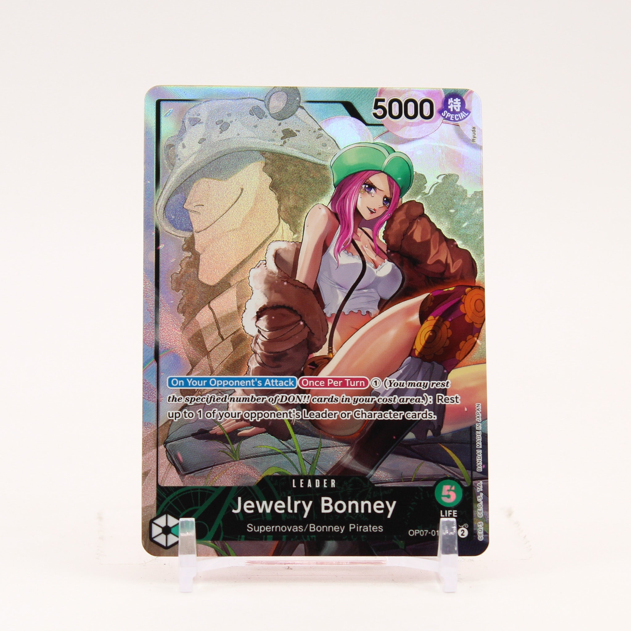 Jewelry Bonney Parallel - OP07-019 500 Years in the Future L One Piece - NM/MINT